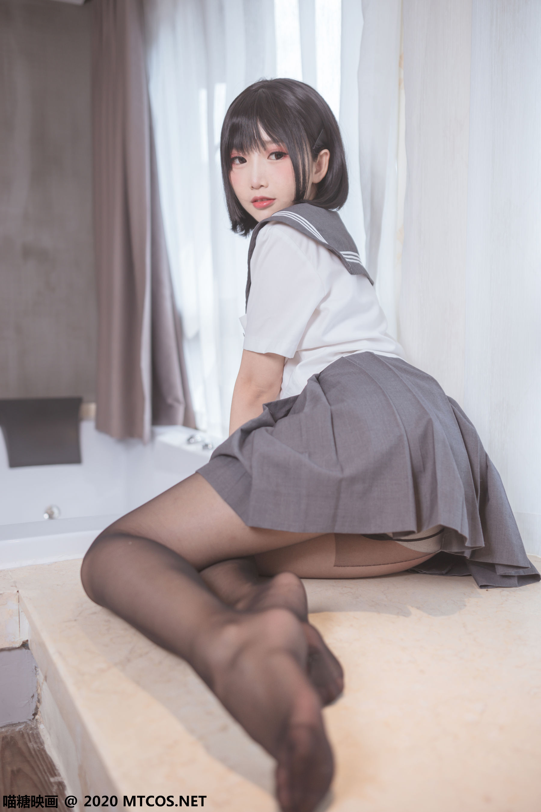JKL.017 黑丝JK制服-图3