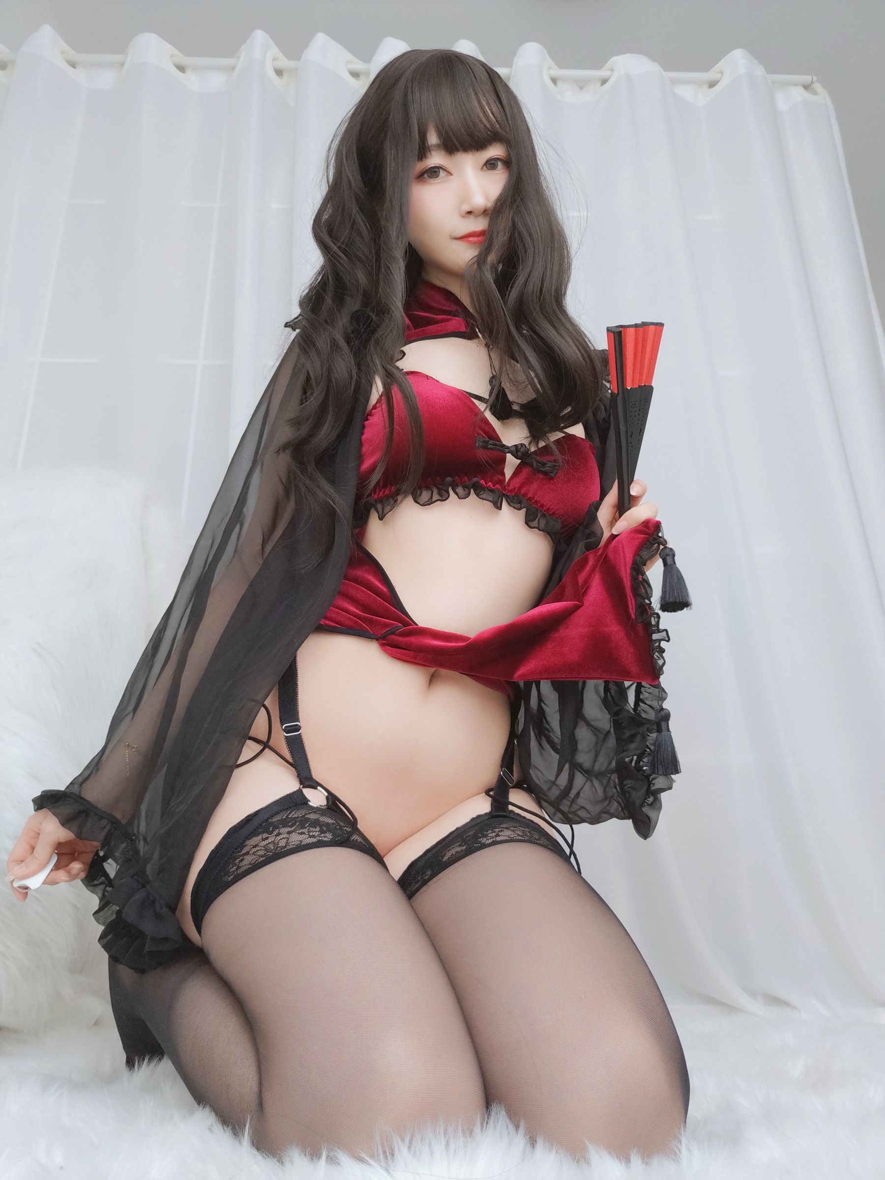 Coser小姐姐白银 - 红丝绒旗袍-图94
