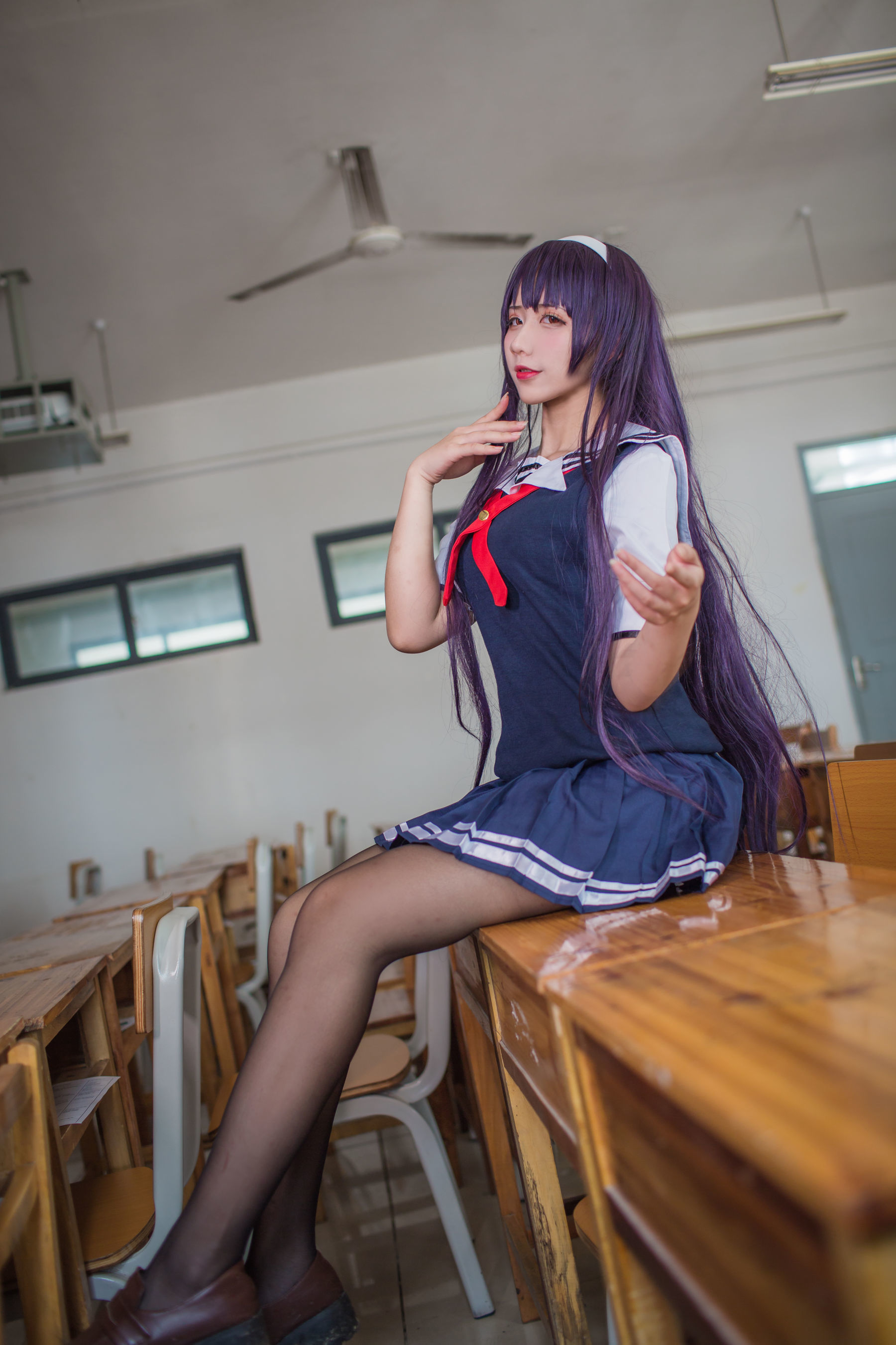 动漫博主九曲Jean - 霞之丘诗羽夏季校服-图9