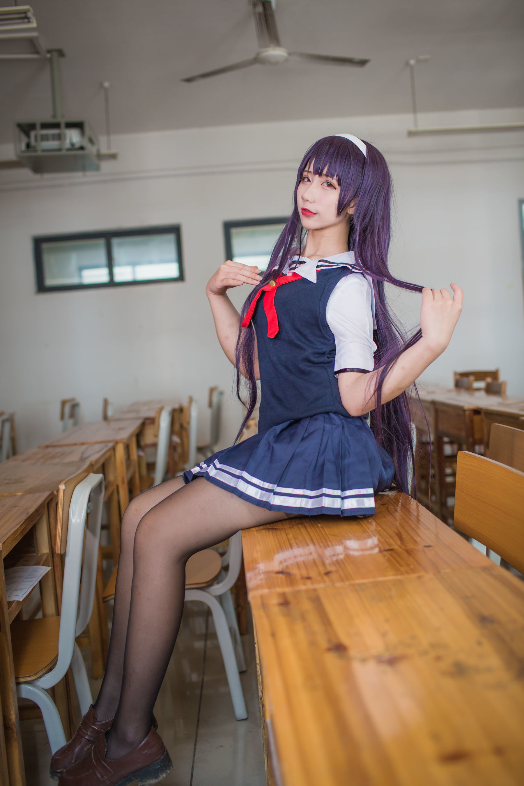 动漫博主九曲Jean - 霞之丘诗羽夏季校服-图10