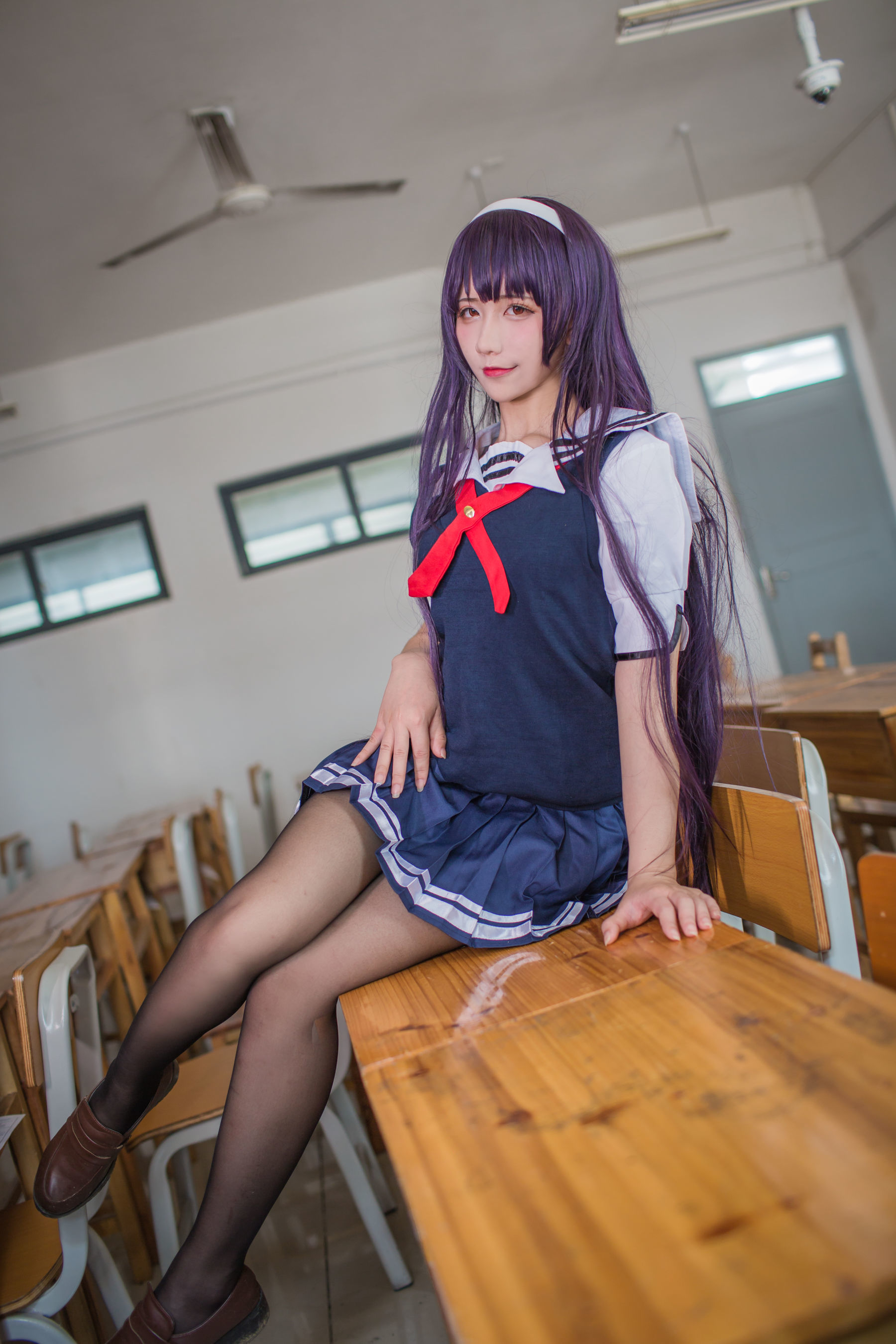 动漫博主九曲Jean - 霞之丘诗羽夏季校服-图11