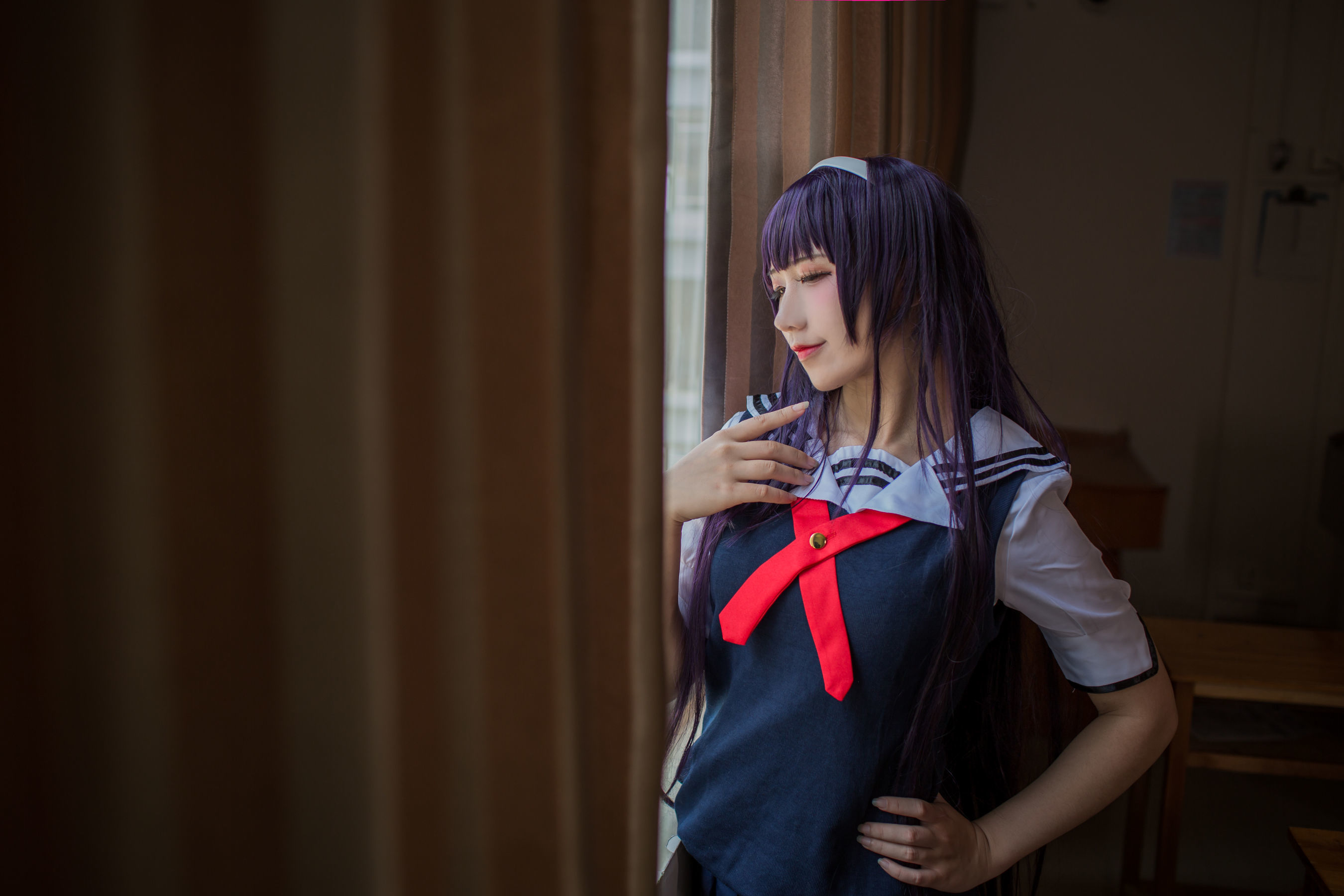 动漫博主九曲Jean - 霞之丘诗羽夏季校服-图14