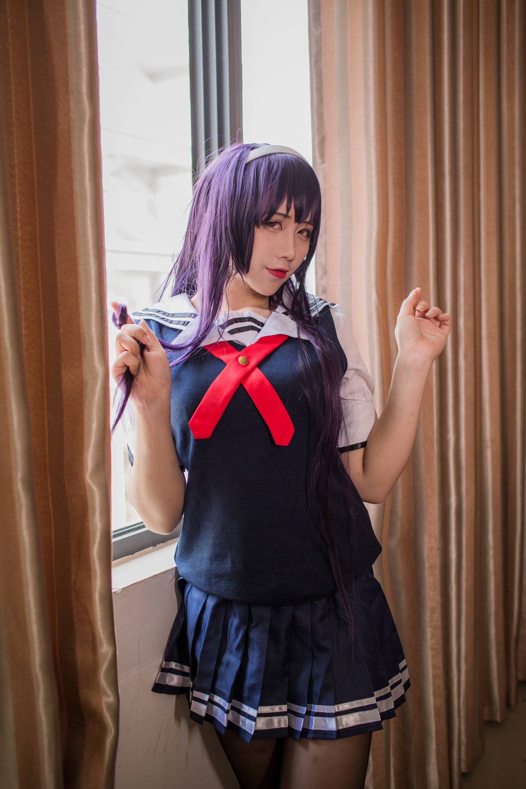动漫博主九曲Jean - 霞之丘诗羽夏季校服-图17