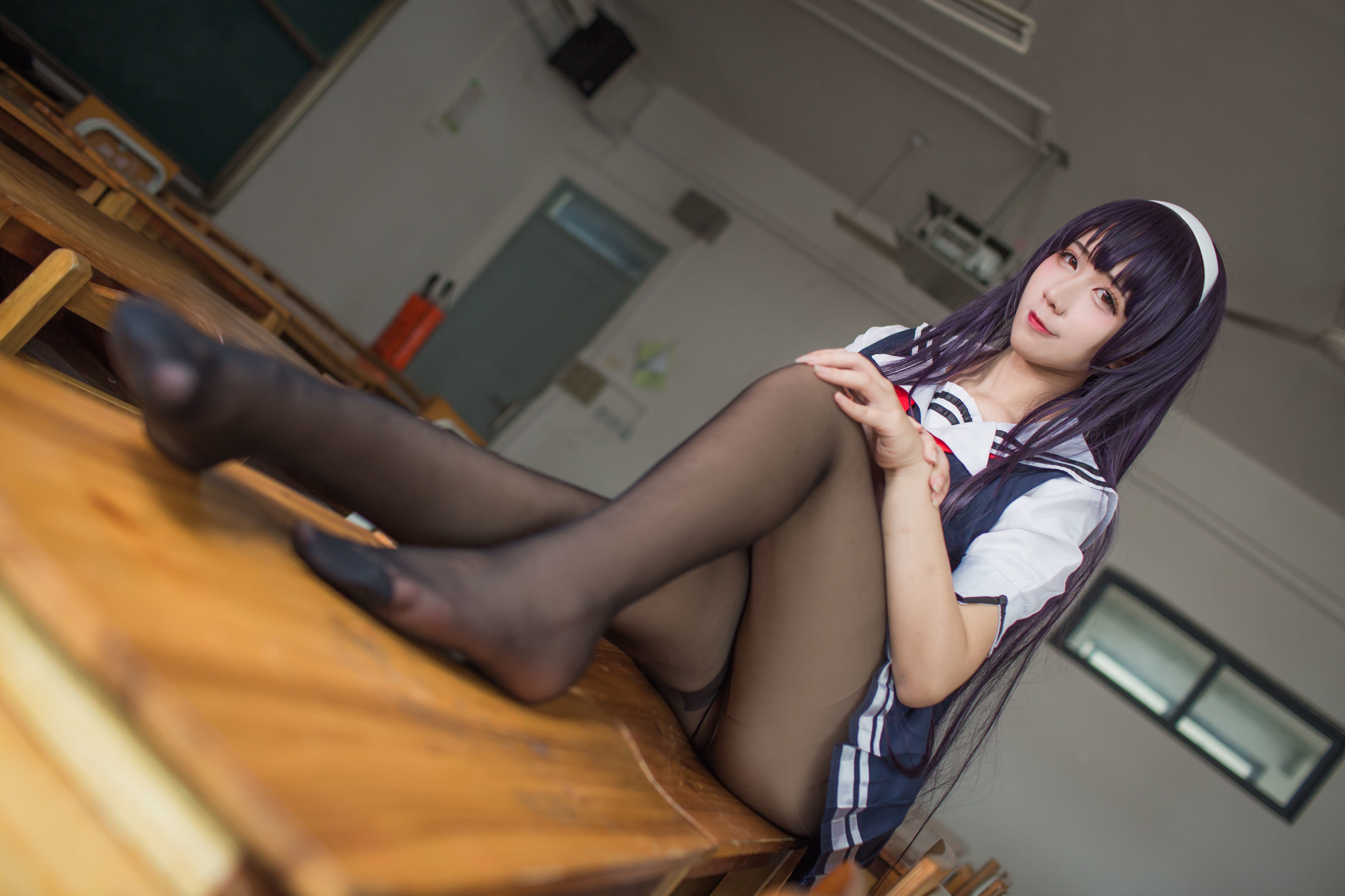 动漫博主九曲Jean - 霞之丘诗羽夏季校服-图1