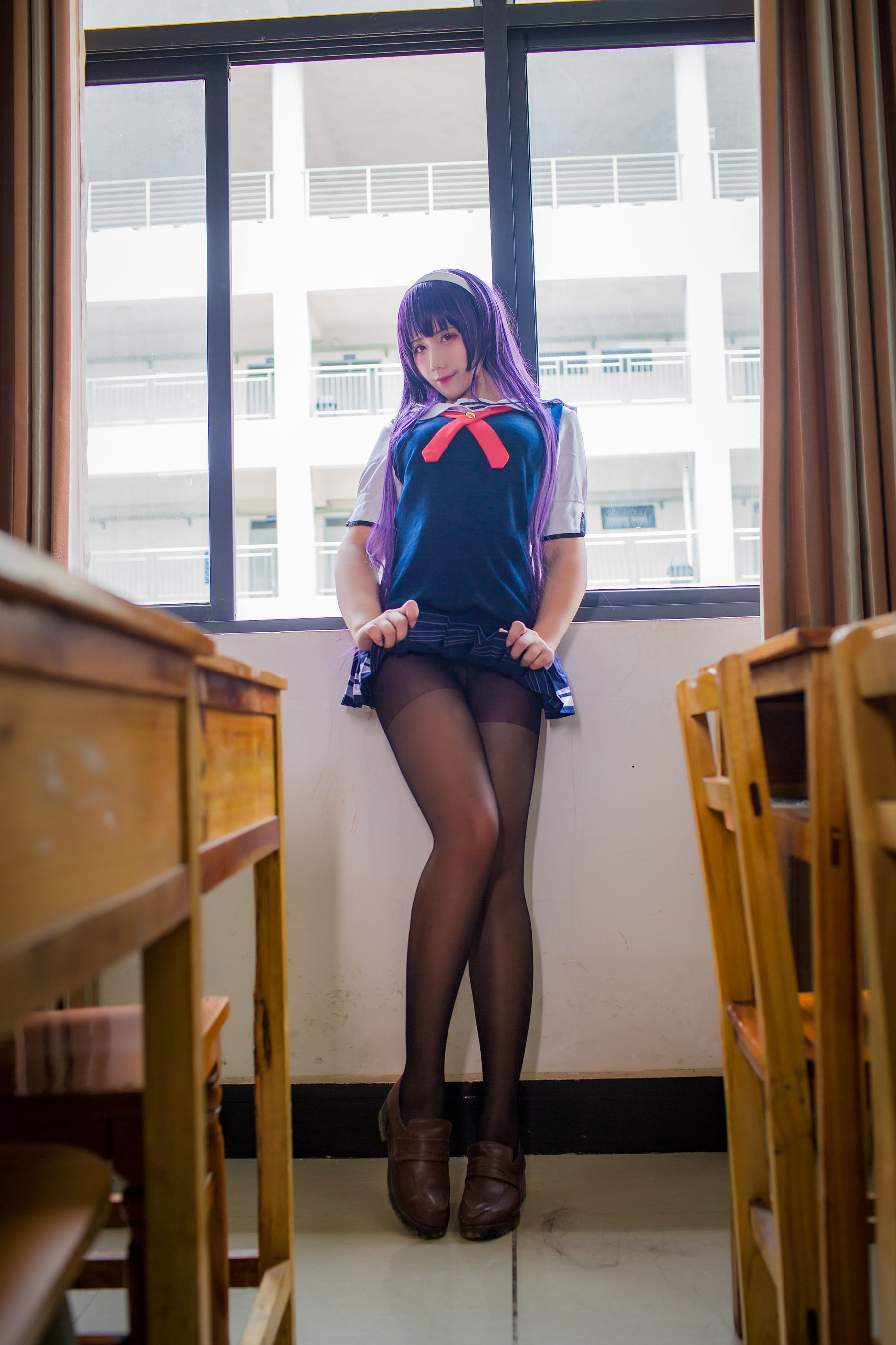 动漫博主九曲Jean - 霞之丘诗羽夏季校服-图22