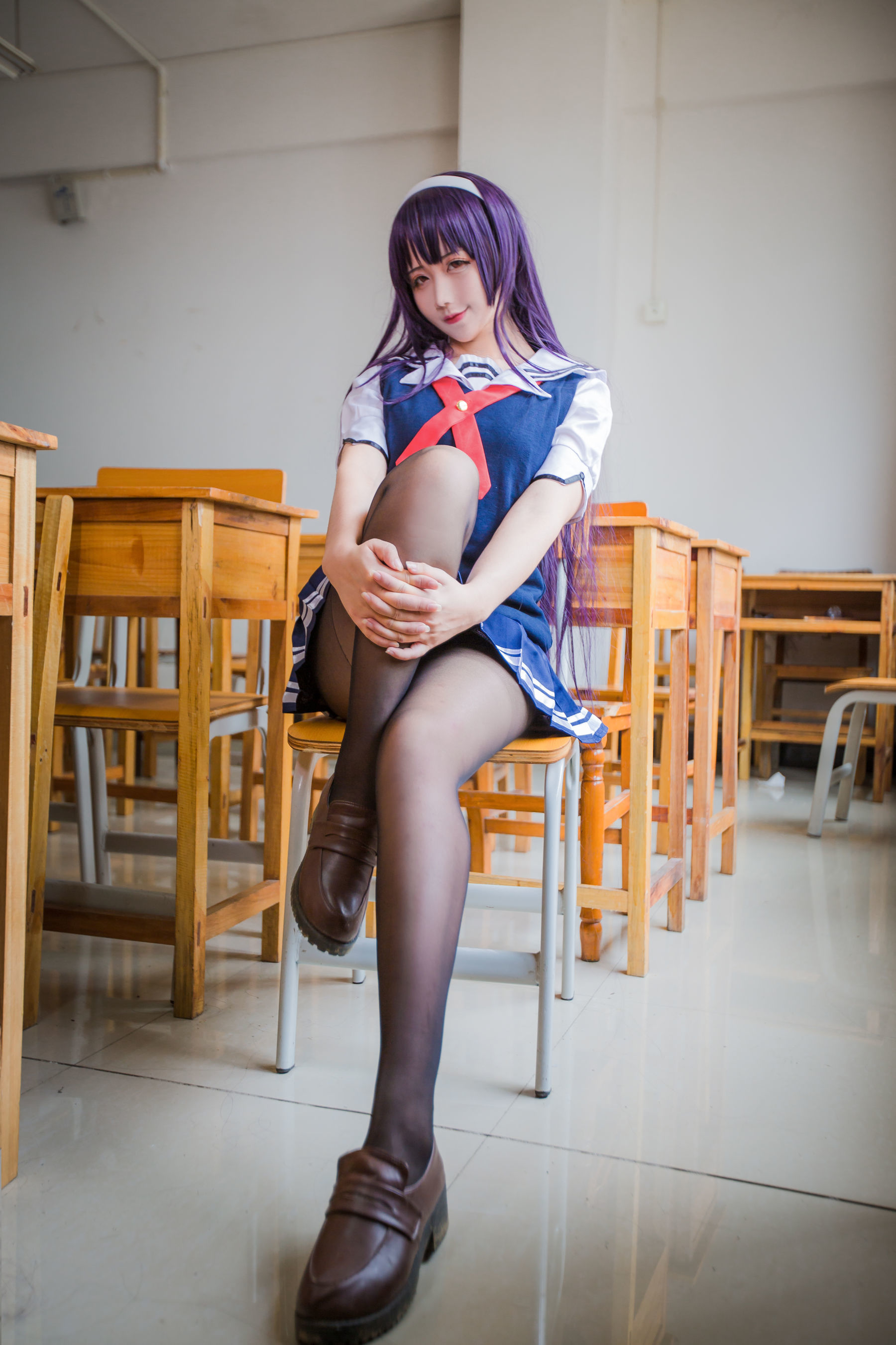 动漫博主九曲Jean - 霞之丘诗羽夏季校服-图23