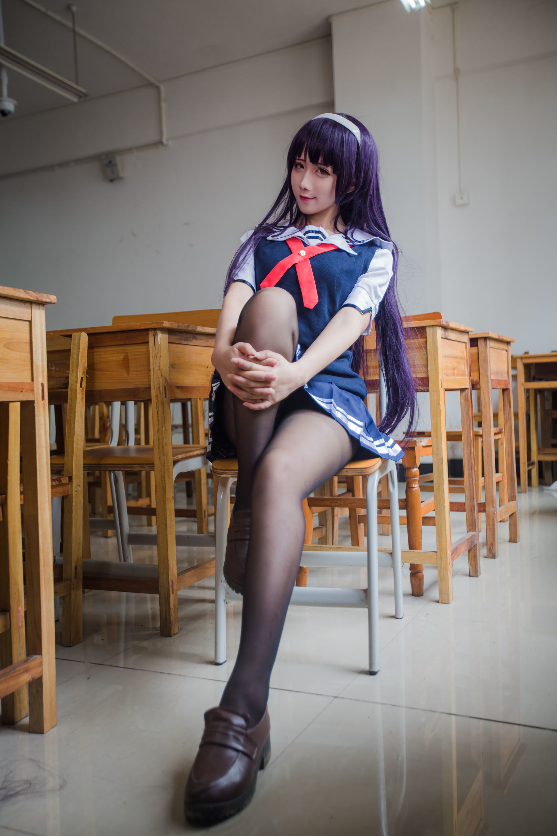 动漫博主九曲Jean - 霞之丘诗羽夏季校服-图24