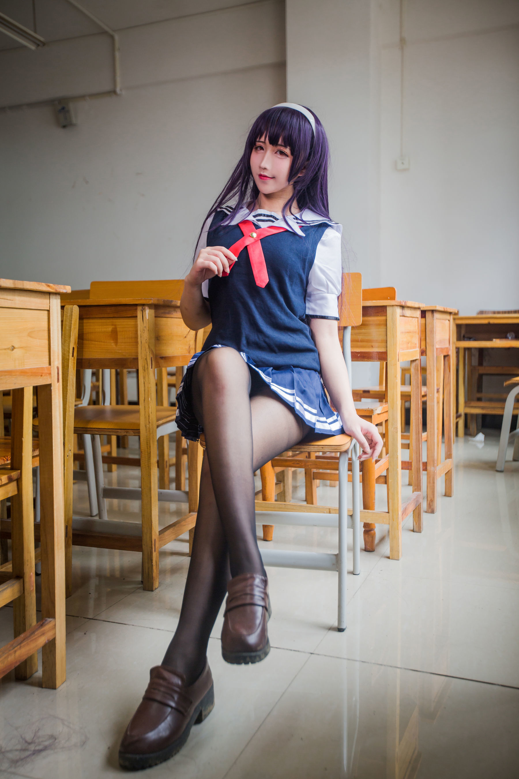 动漫博主九曲Jean - 霞之丘诗羽夏季校服-图25