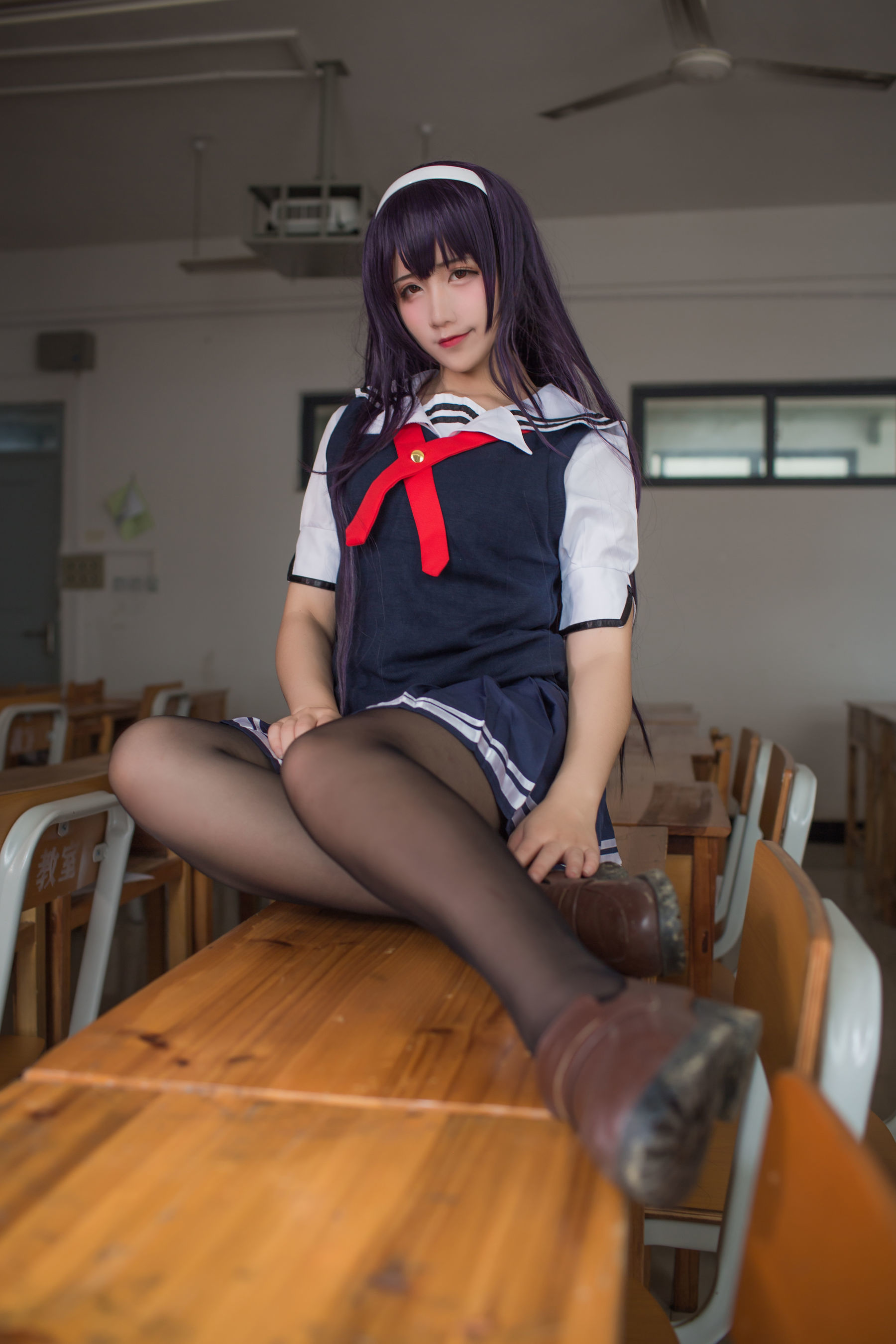 动漫博主九曲Jean - 霞之丘诗羽夏季校服-图26