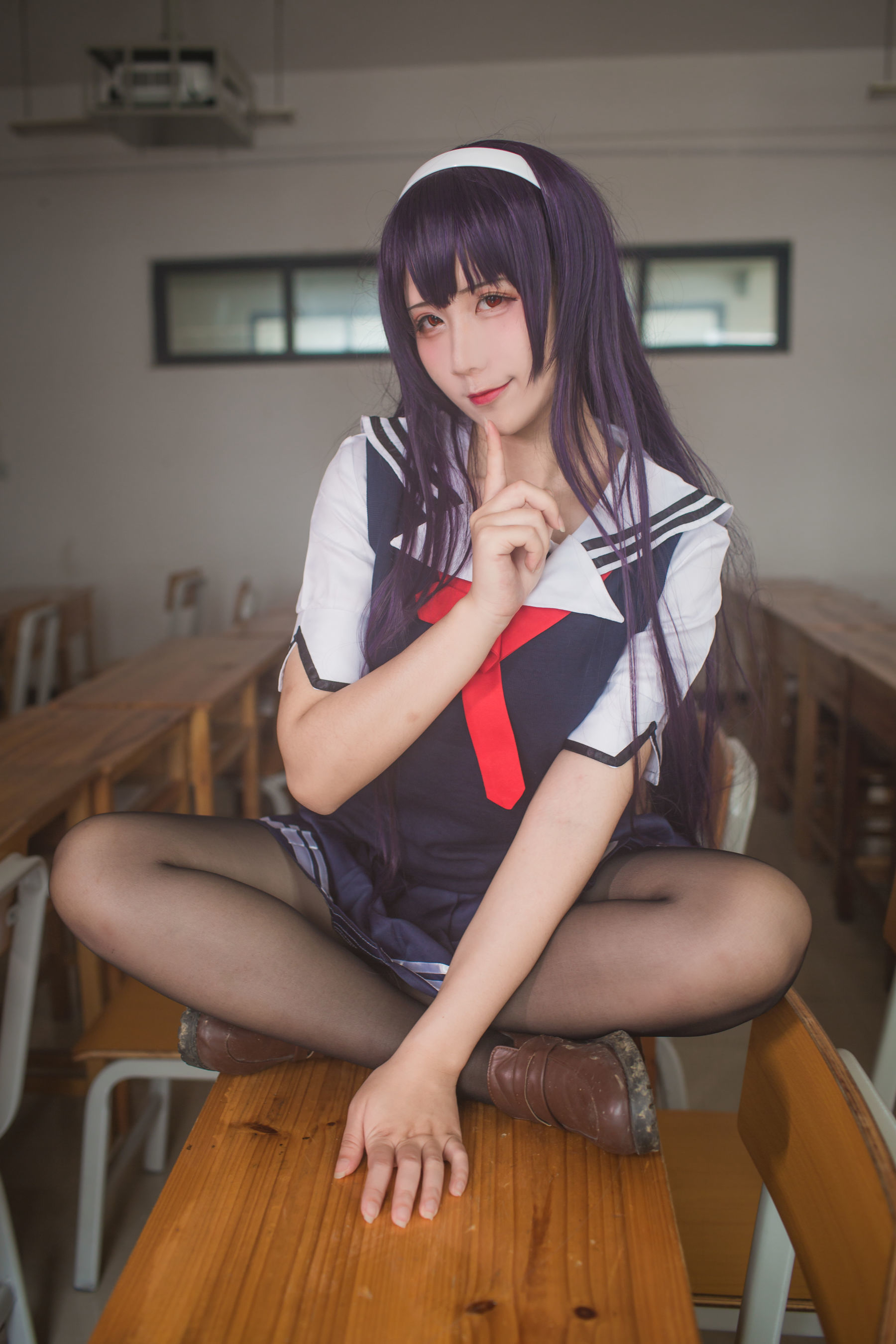 动漫博主九曲Jean - 霞之丘诗羽夏季校服-图29