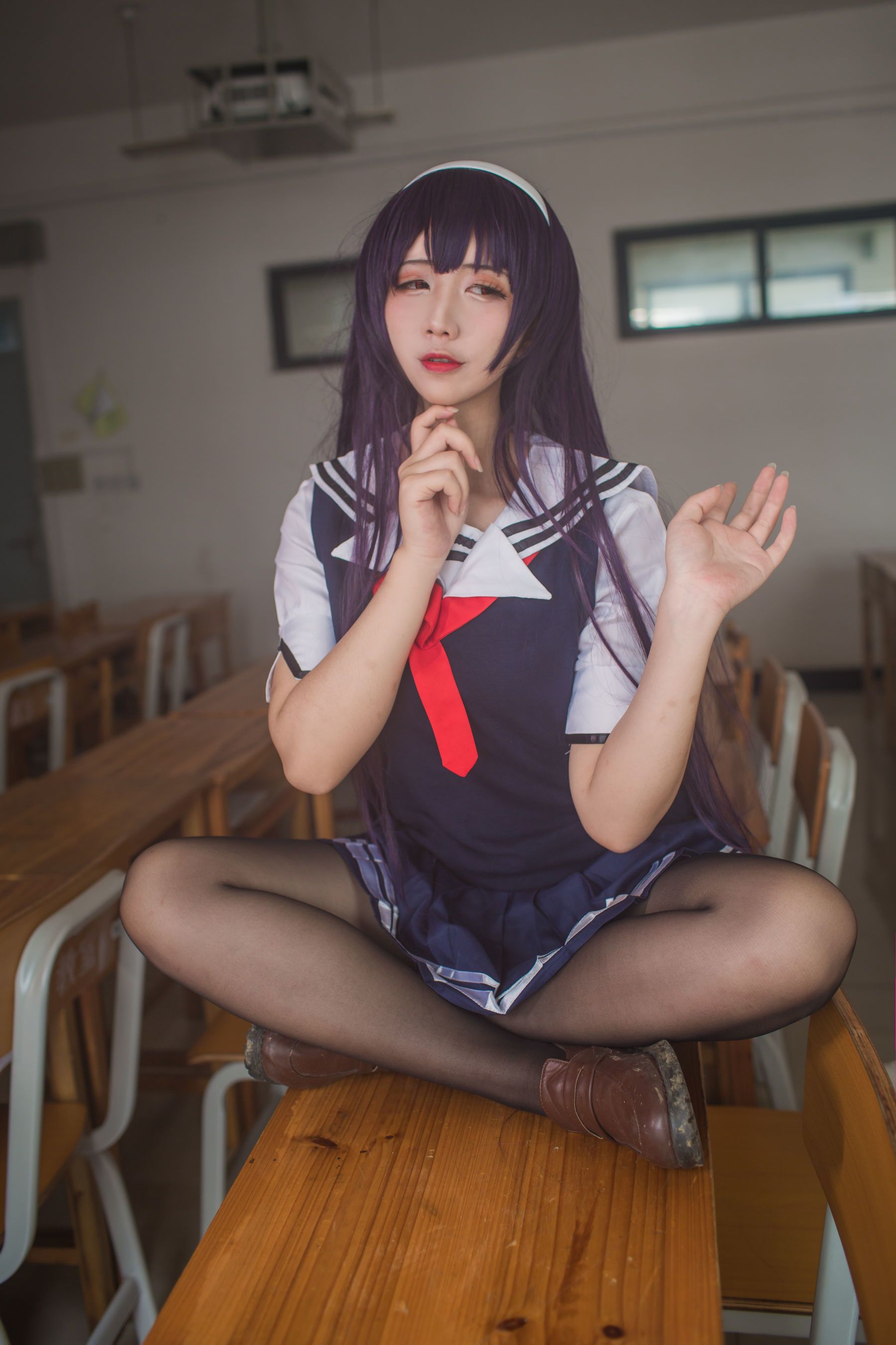 动漫博主九曲Jean - 霞之丘诗羽夏季校服-图30