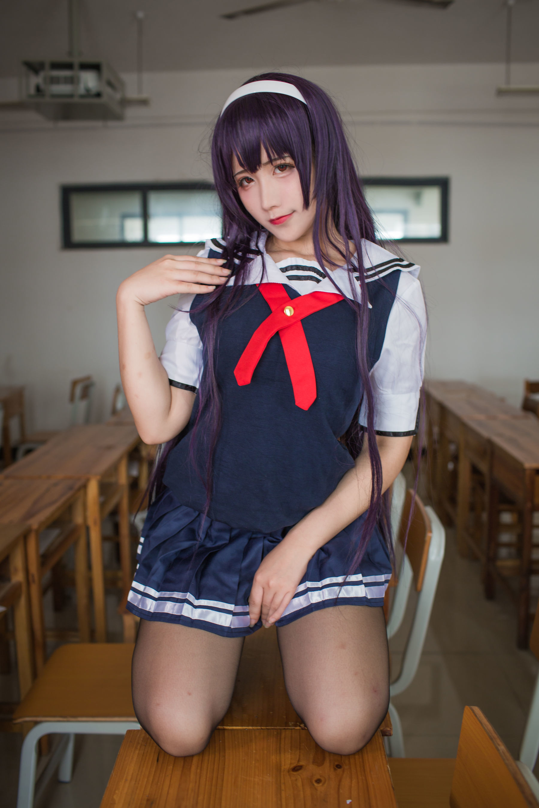 动漫博主九曲Jean - 霞之丘诗羽夏季校服-图36