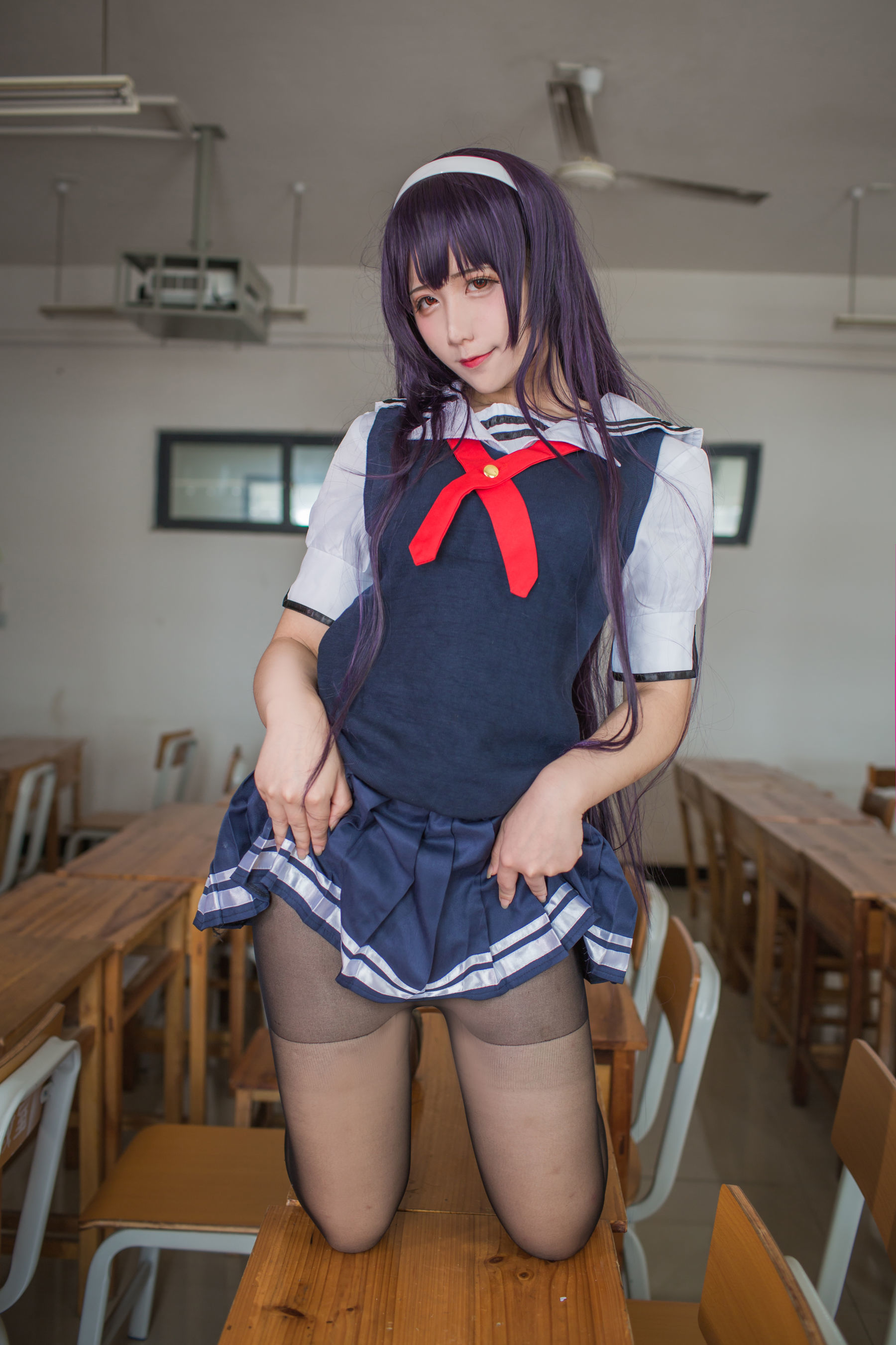 动漫博主九曲Jean - 霞之丘诗羽夏季校服-图37