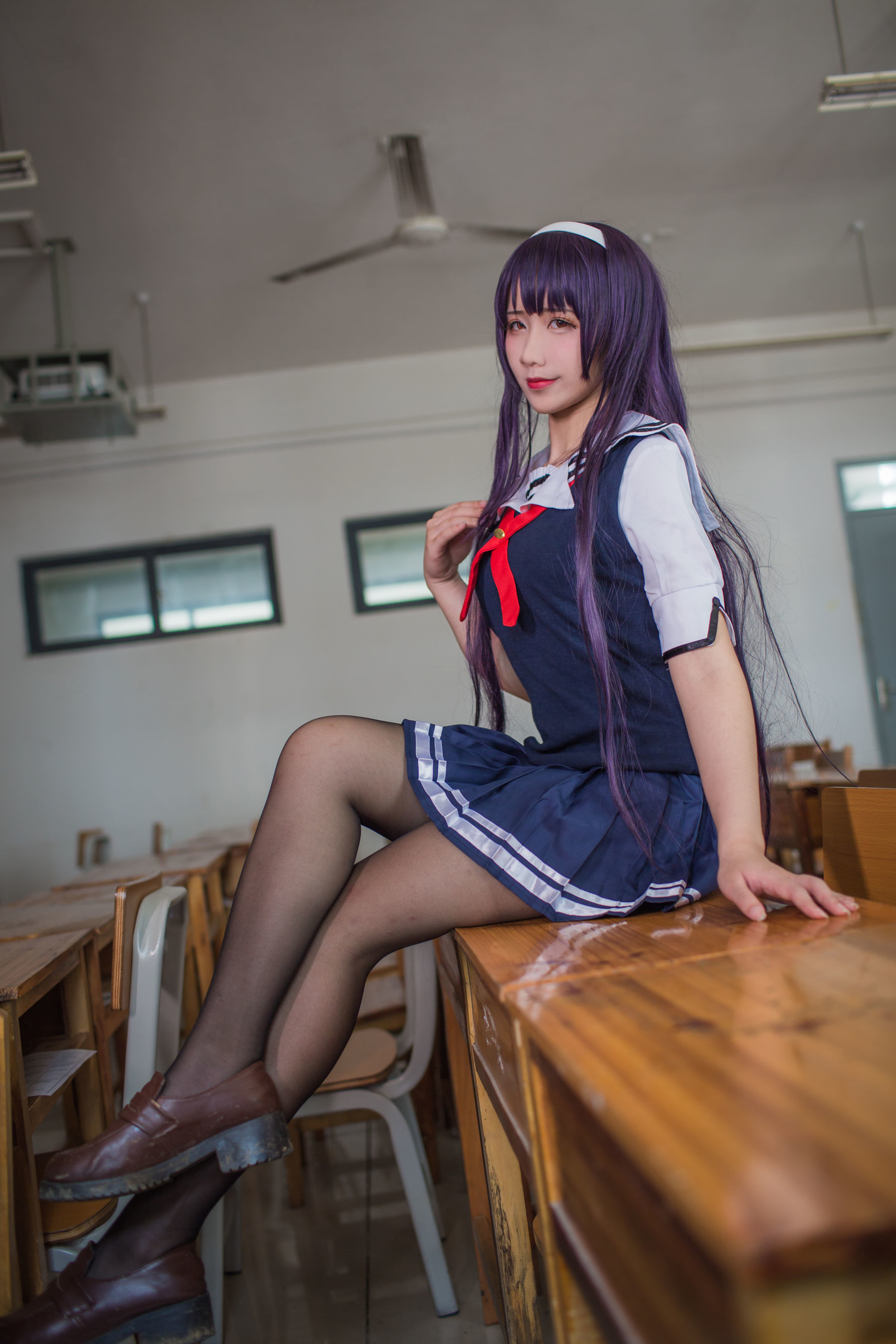动漫博主九曲Jean - 霞之丘诗羽夏季校服-图8