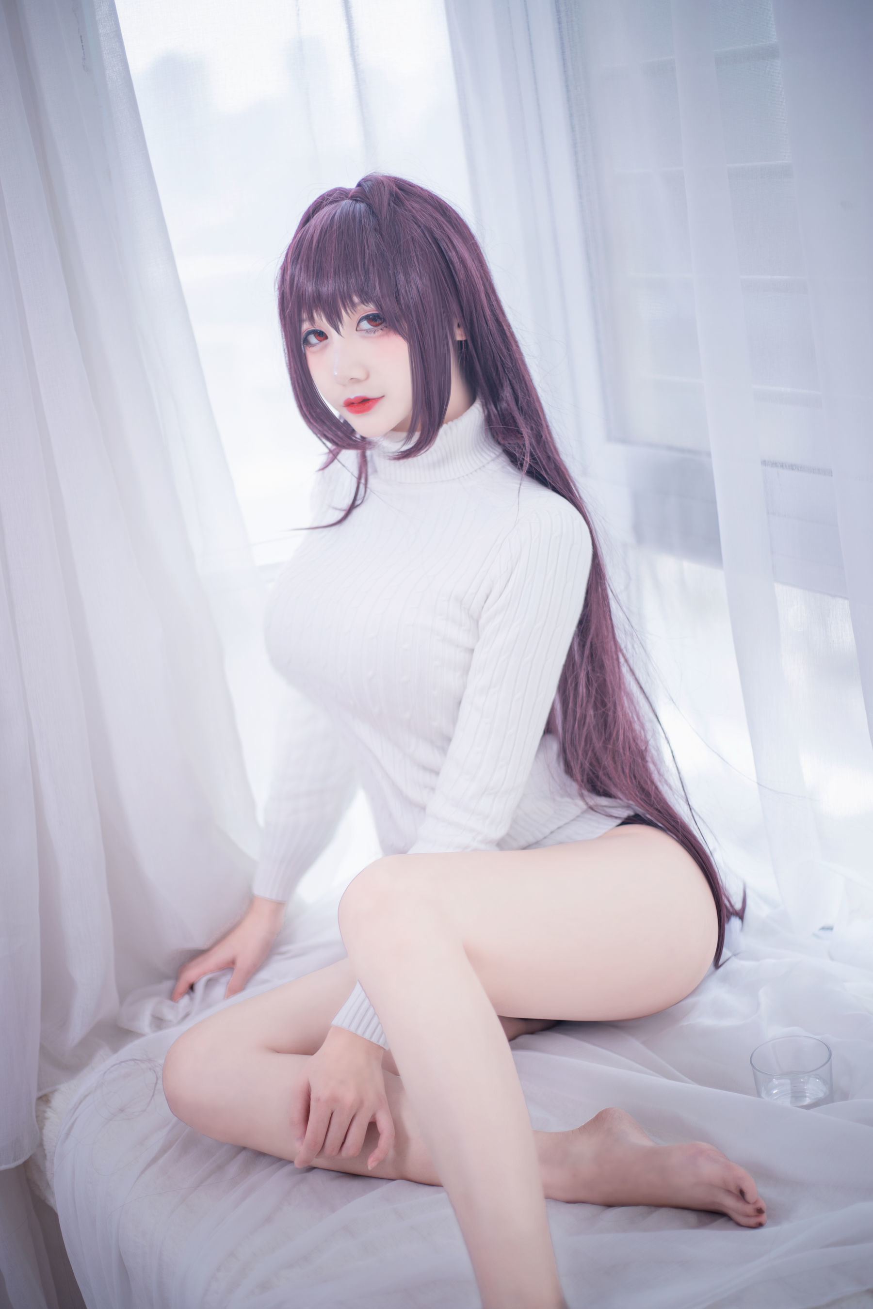 COS妹子仙九Airi - 斯卡哈毛衣-图12