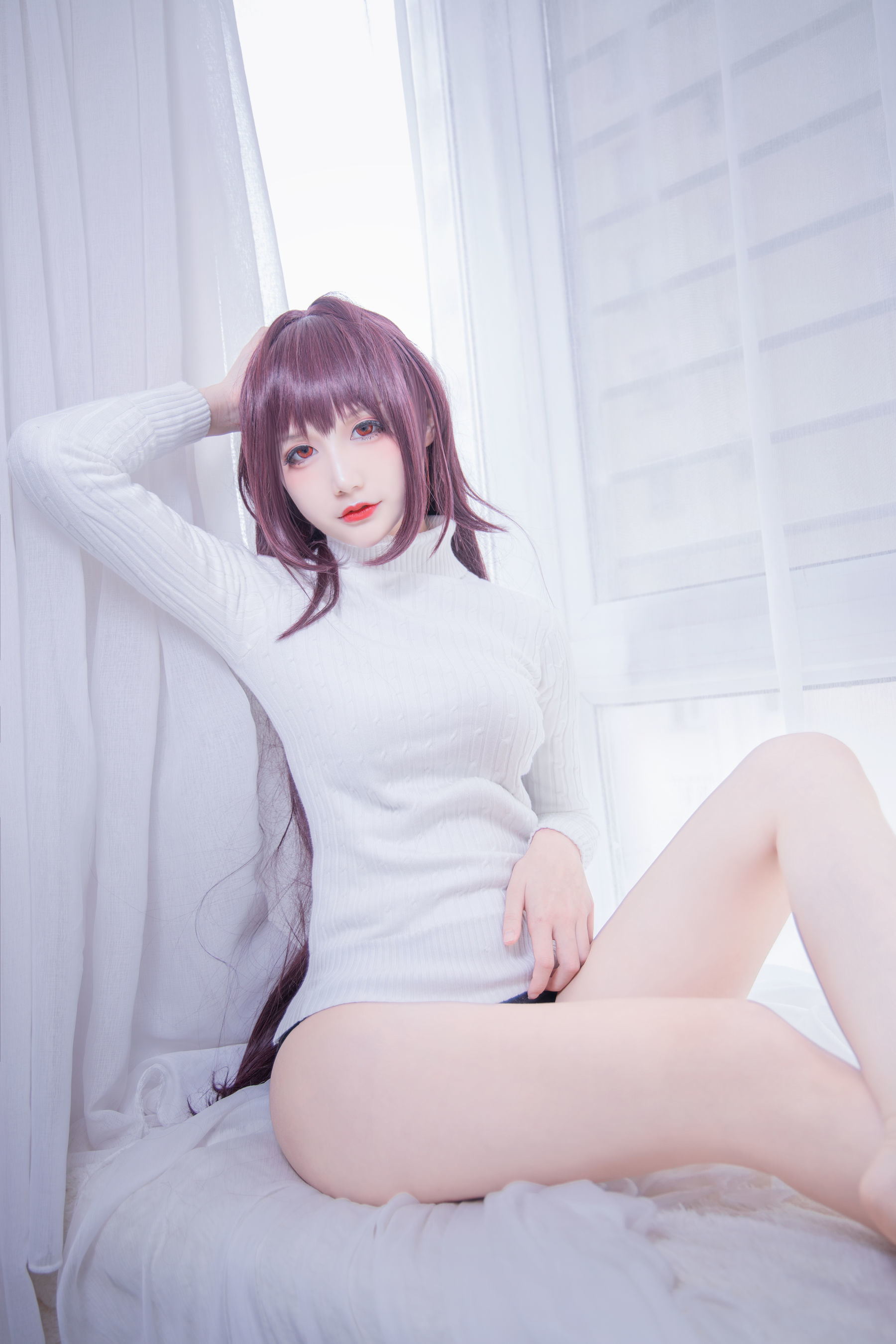 COS妹子仙九Airi - 斯卡哈毛衣-图18