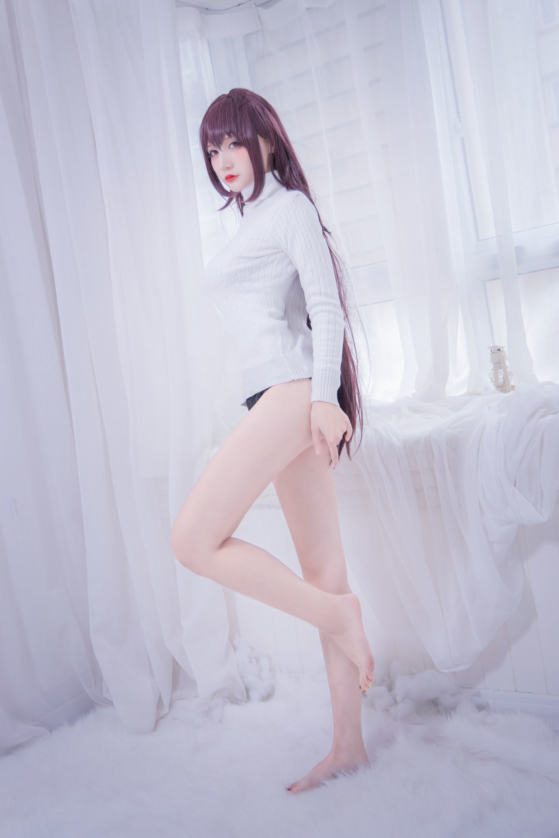 COS妹子仙九Airi - 斯卡哈毛衣-图19