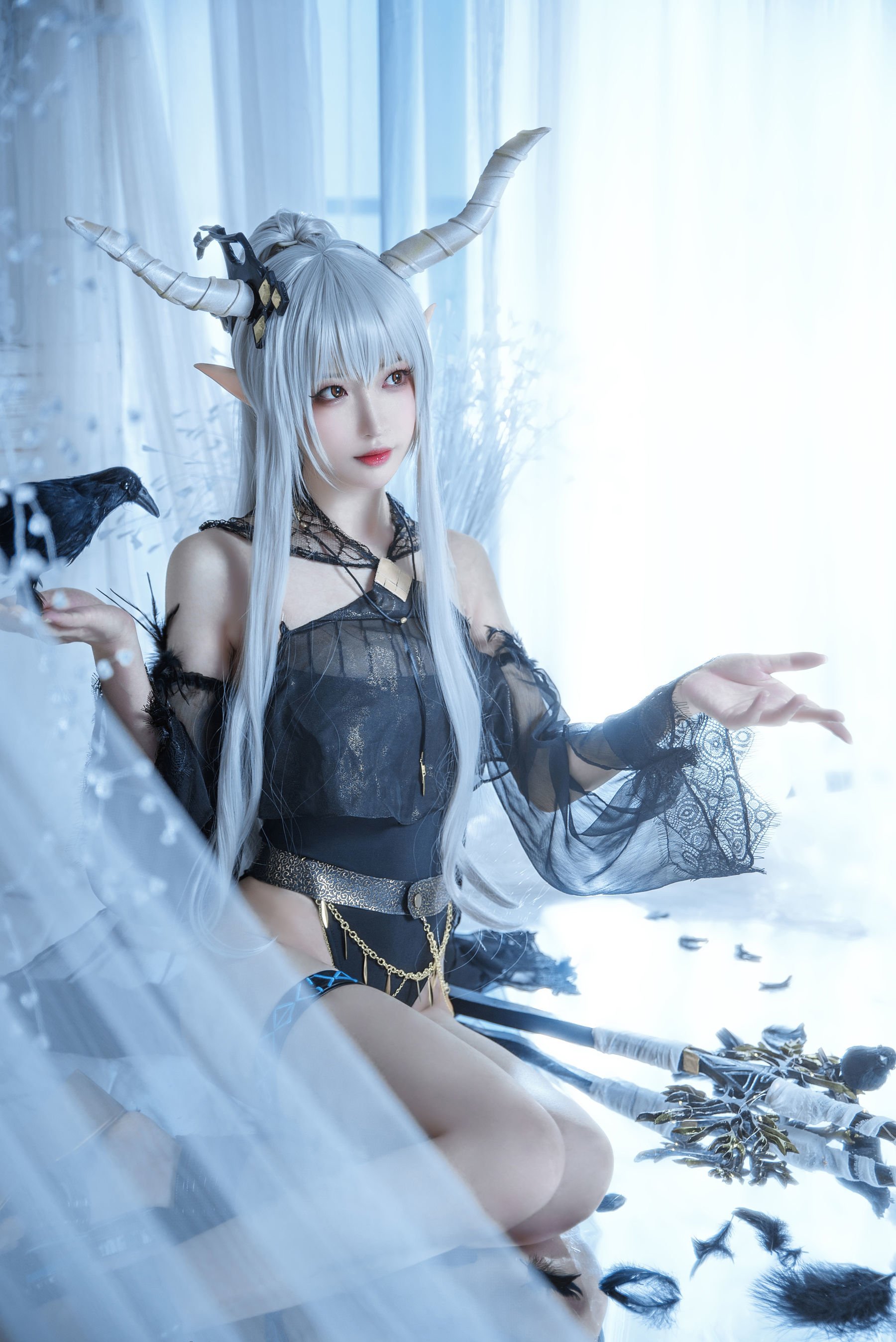Coser小姐姐南宫 - 闪灵泳装-图3