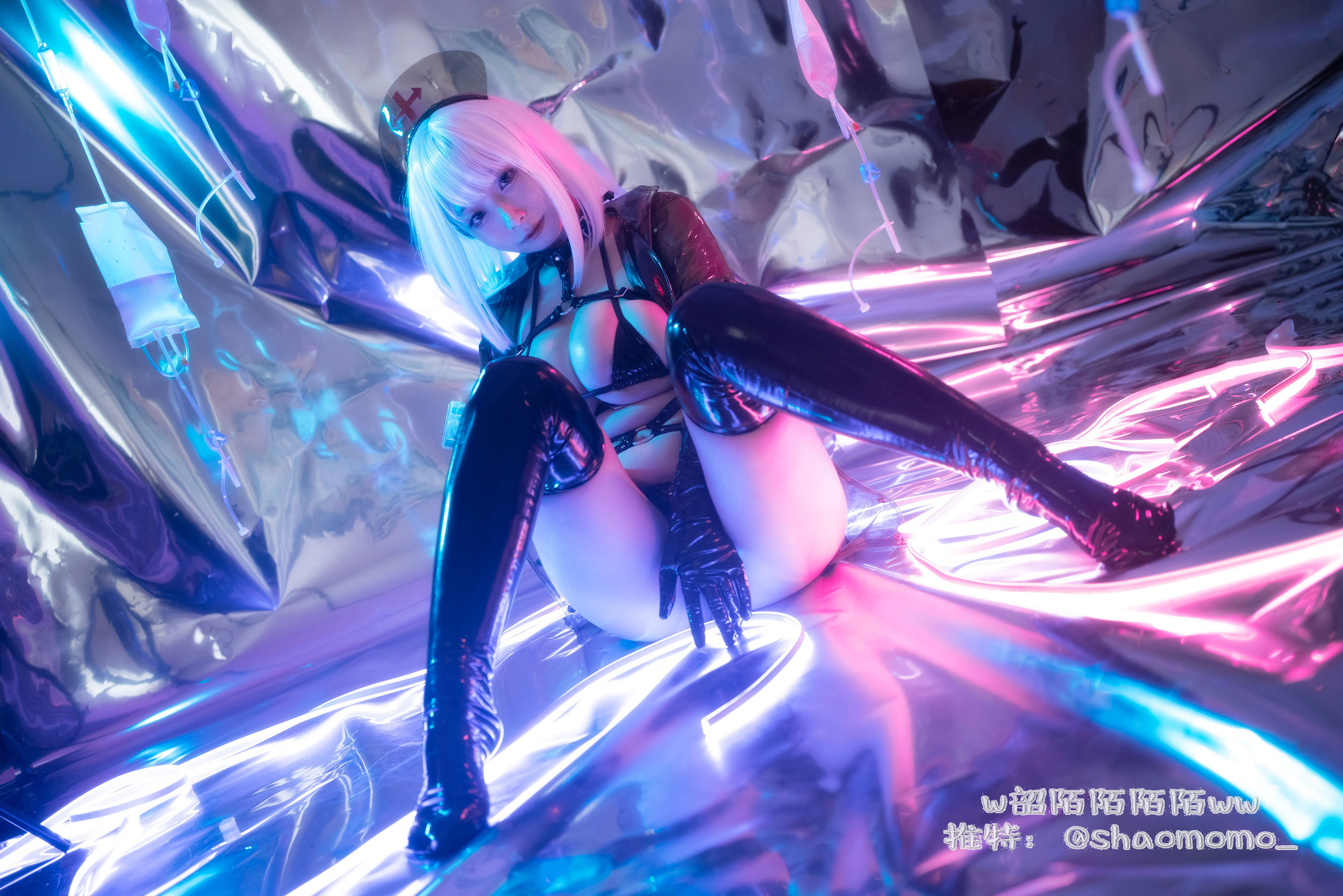 Cosplay美女韶陌陌 - 透明护士-图9