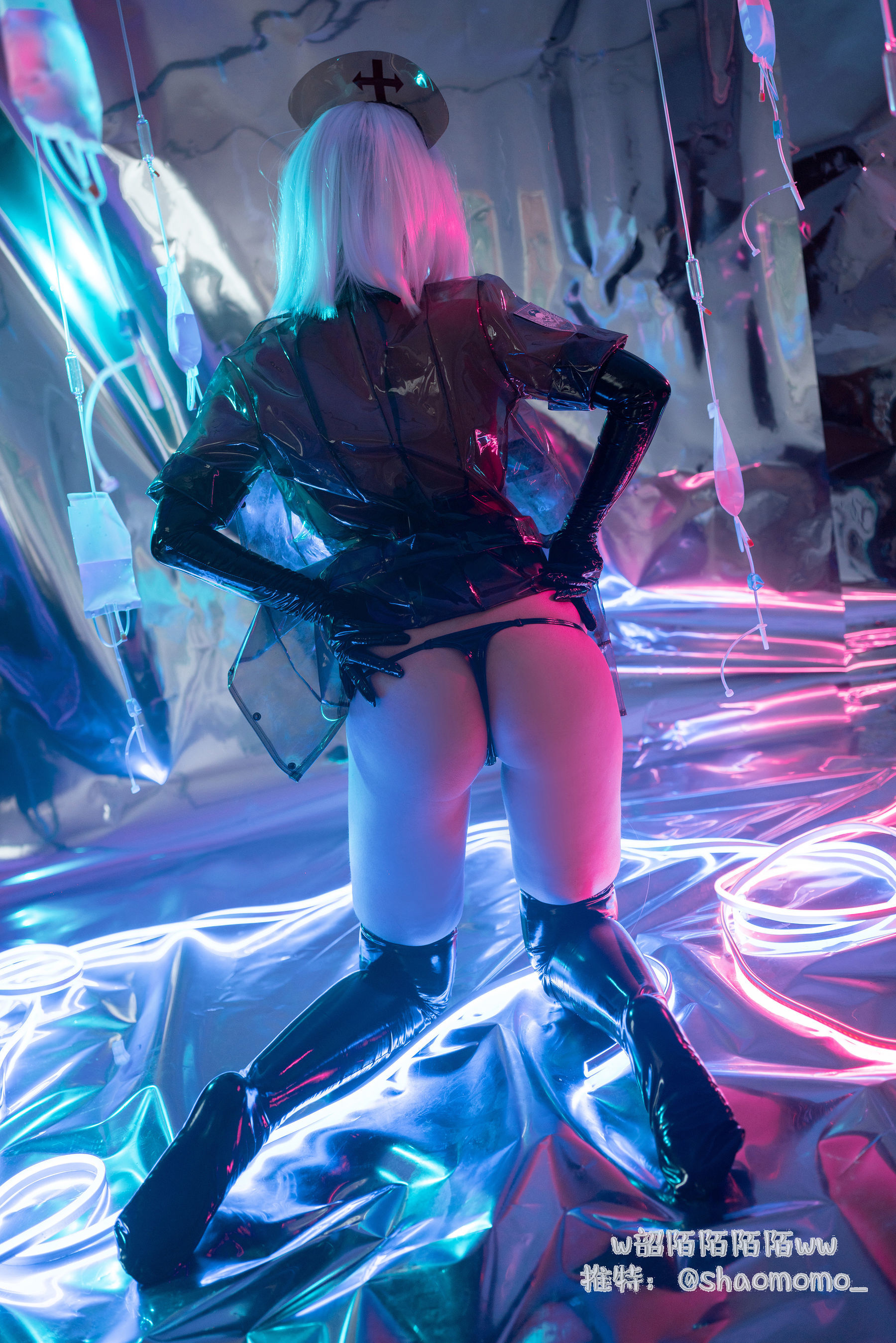 Cosplay美女韶陌陌 - 透明护士-图10