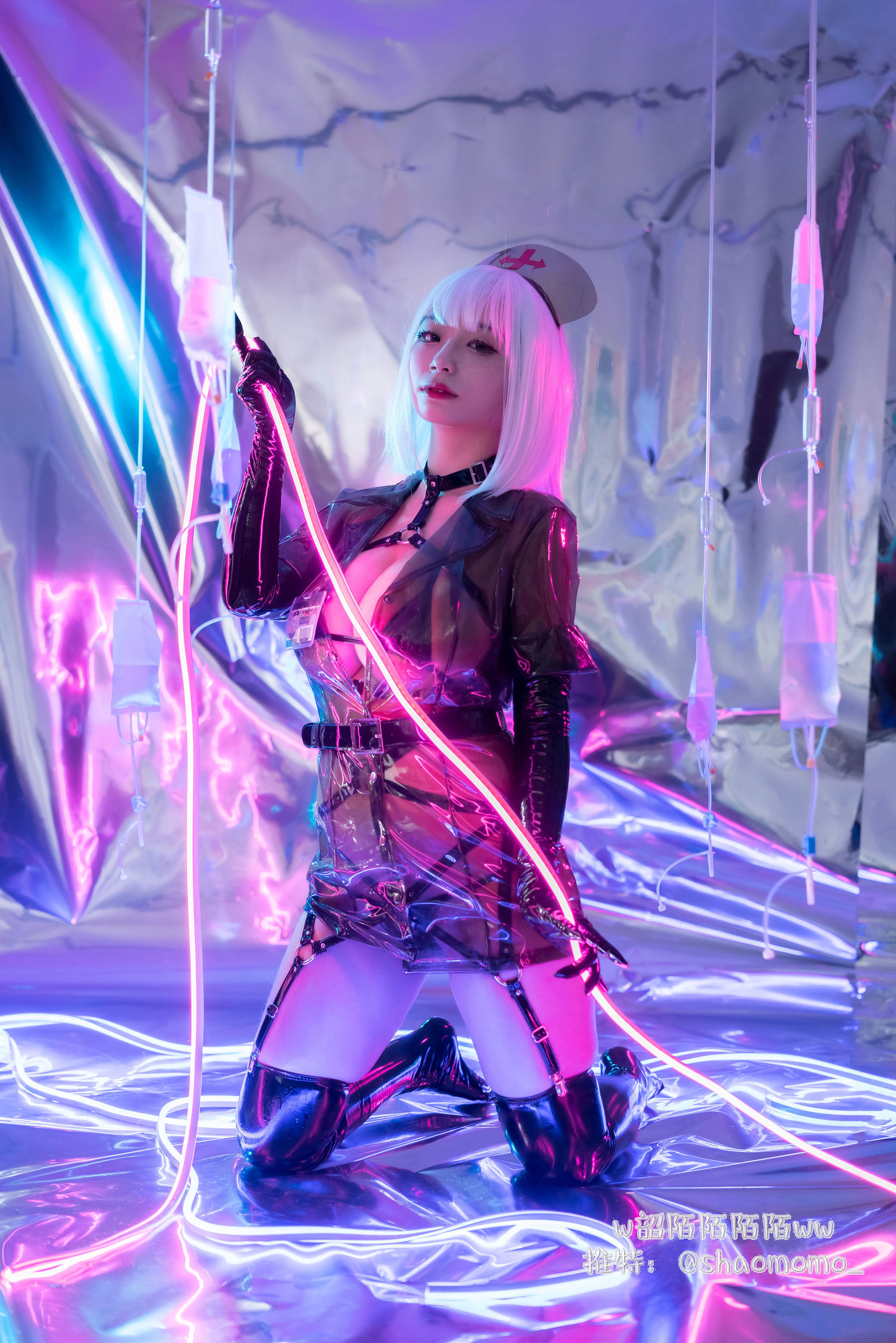 Cosplay美女韶陌陌 - 透明护士-图2