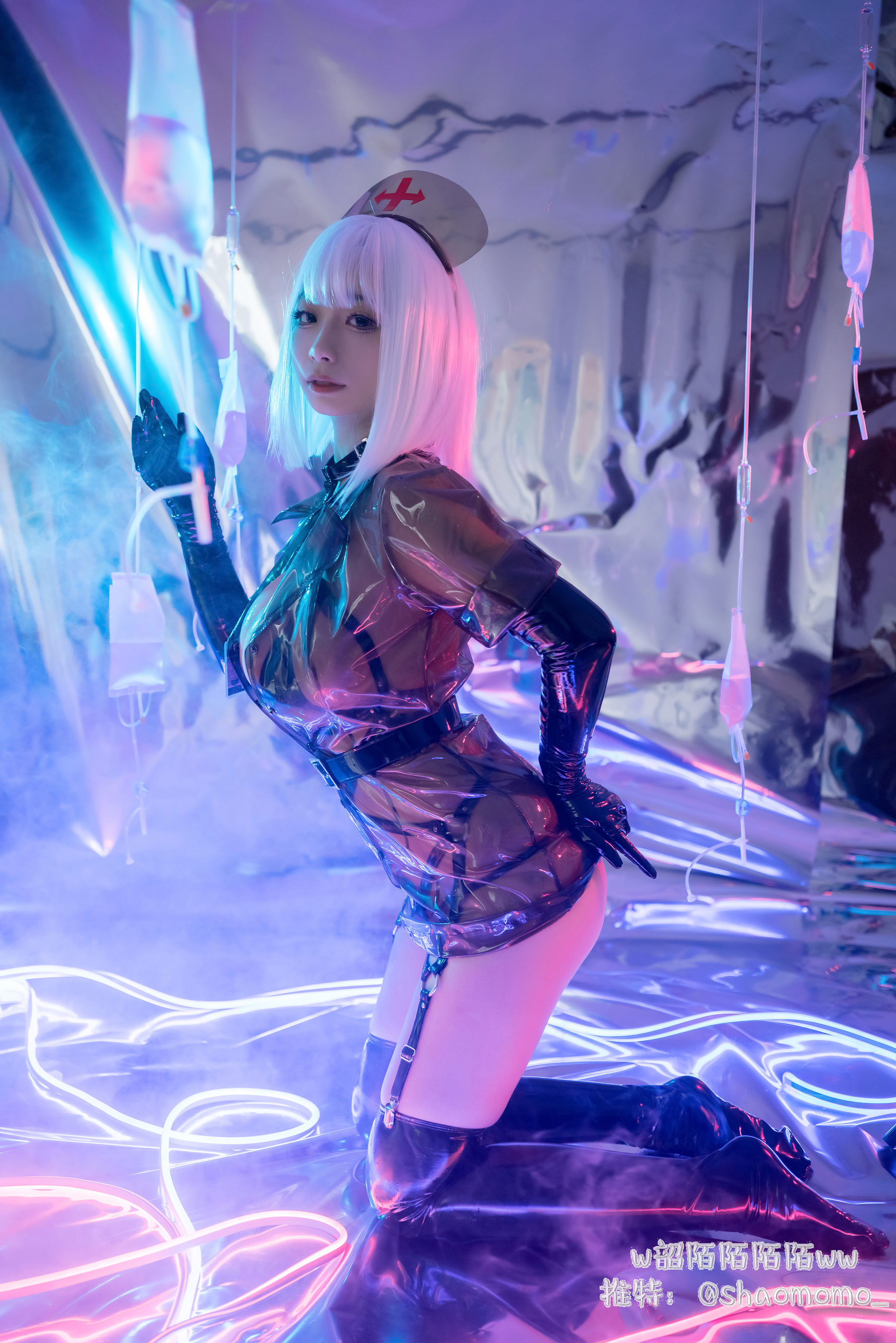 Cosplay美女韶陌陌 - 透明护士-图4