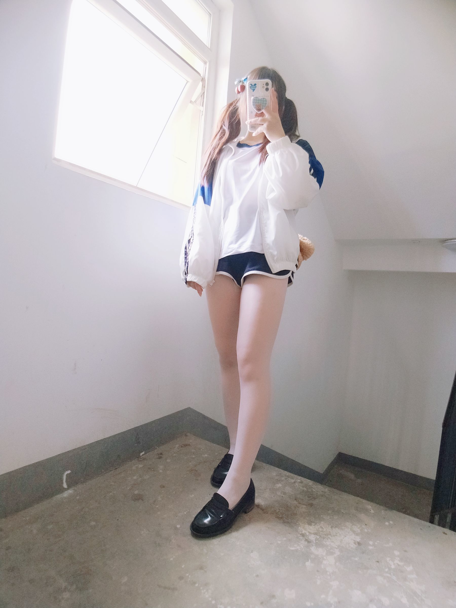 二次元美女古川kagura - 白丝体操运动服-图18