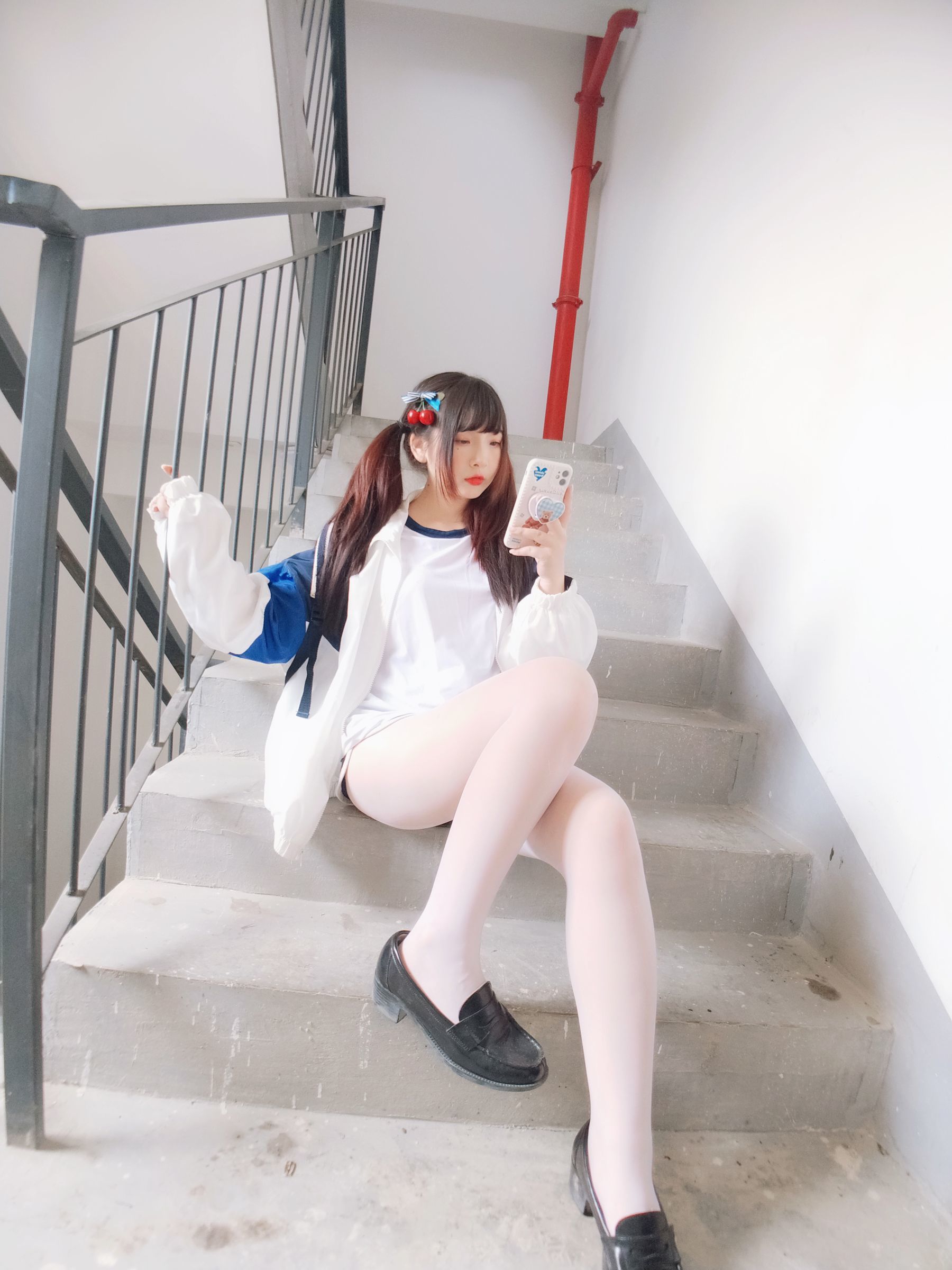 二次元美女古川kagura - 白丝体操运动服-图20