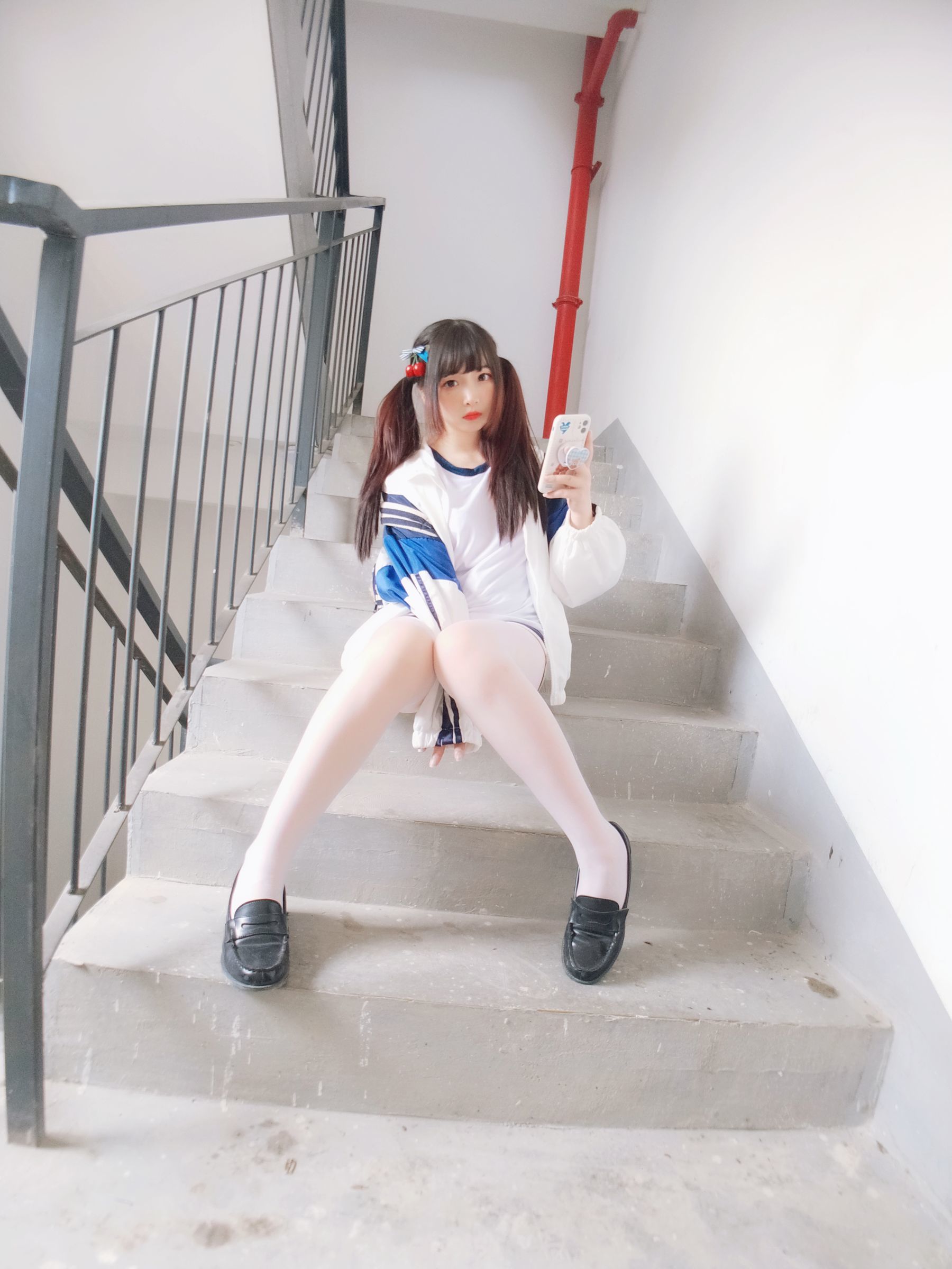 二次元美女古川kagura - 白丝体操运动服-图26