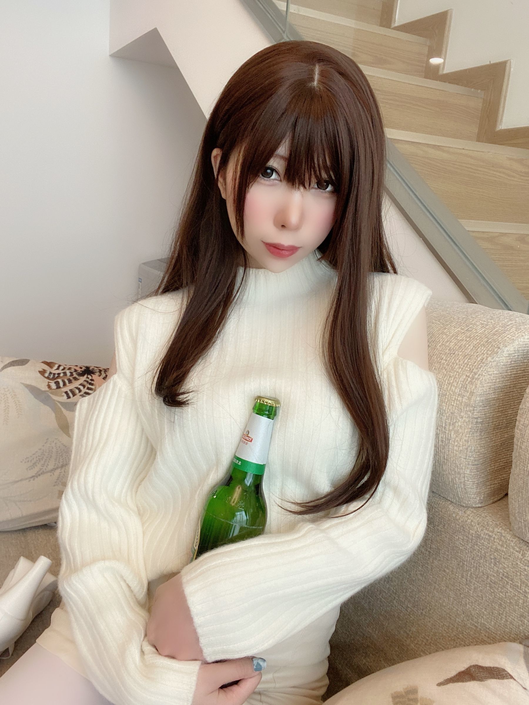 二次元巨乳美女鹿野希 - 草莓女友-图5