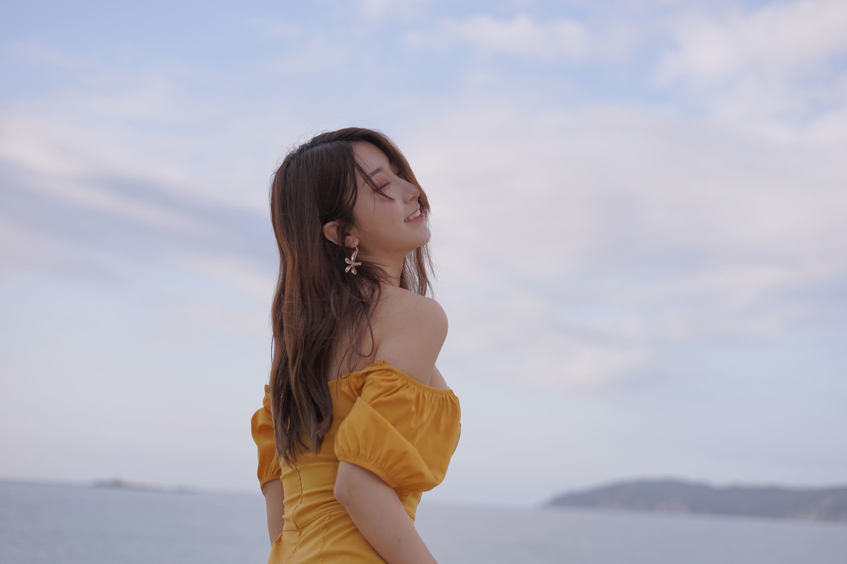 人气Coser黑川 - 海岛之旅 黄色连衣裙-图8