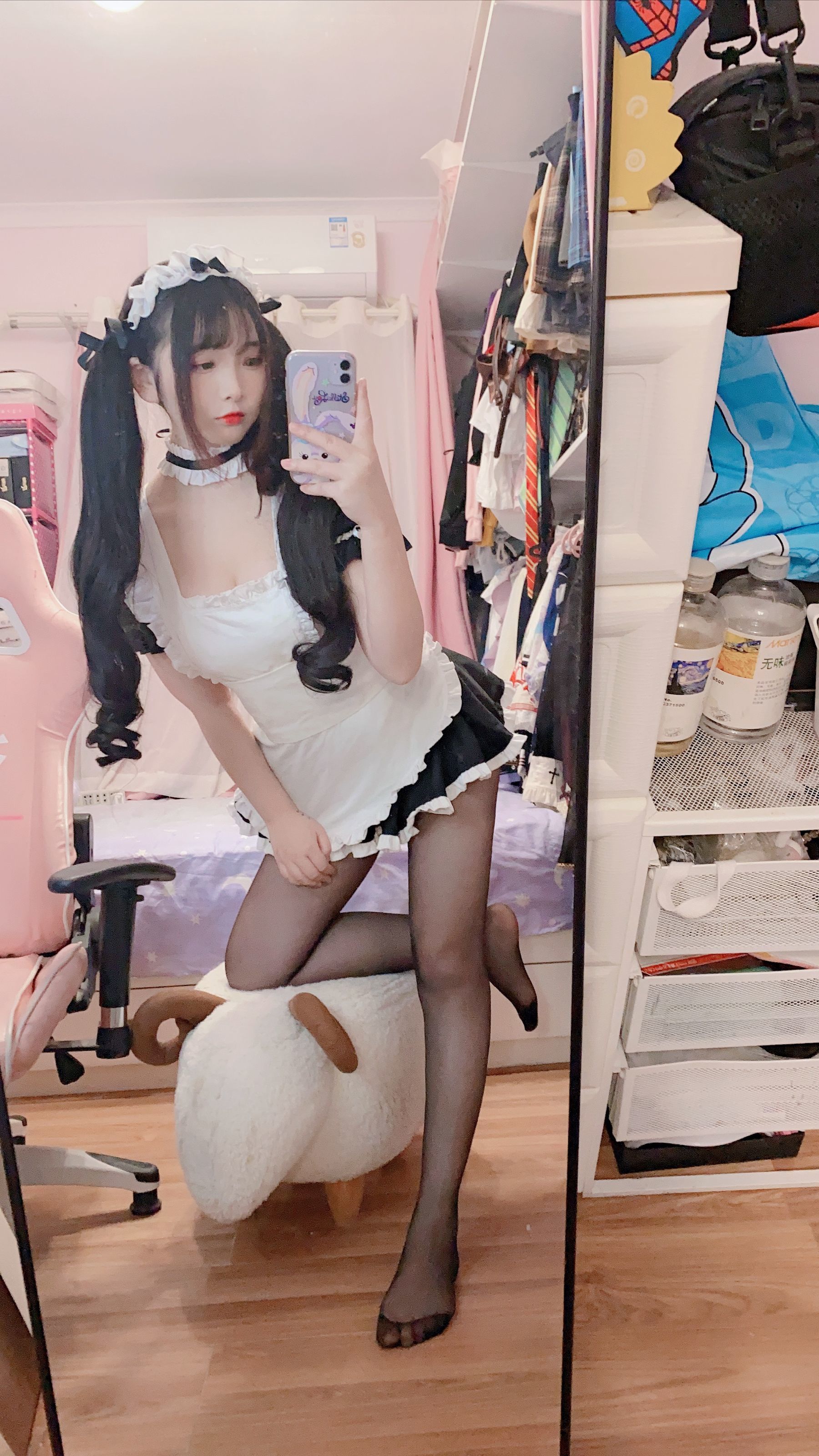 二次元美女古川kagura - 黑丝女仆-图41
