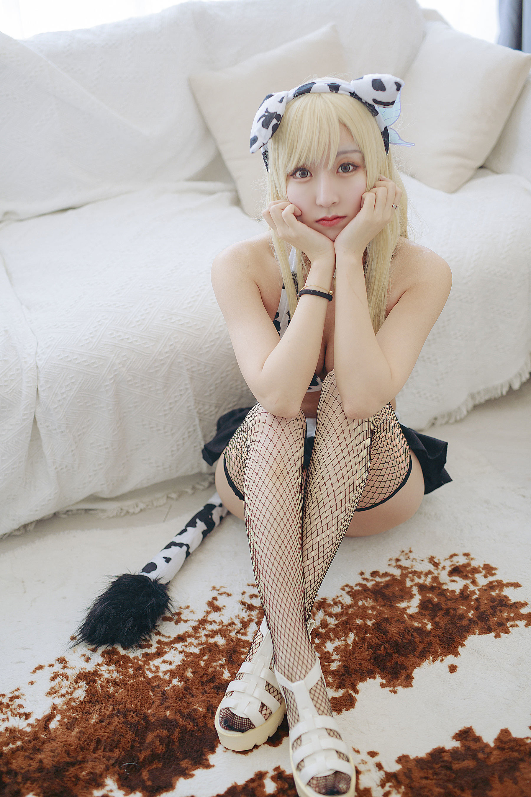 人气Coser黑川 - 星奈 奶牛-图14