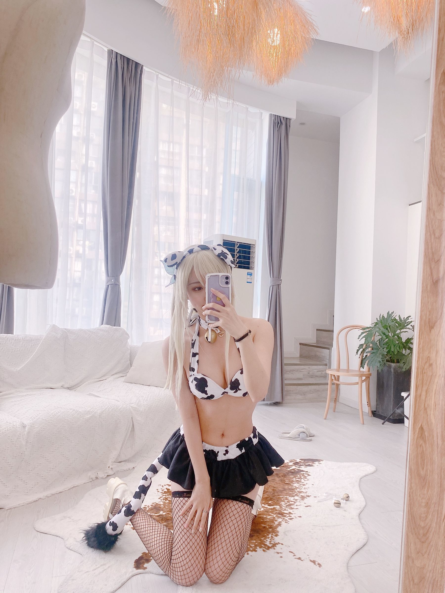 人气Coser黑川 - 星奈 奶牛-图36