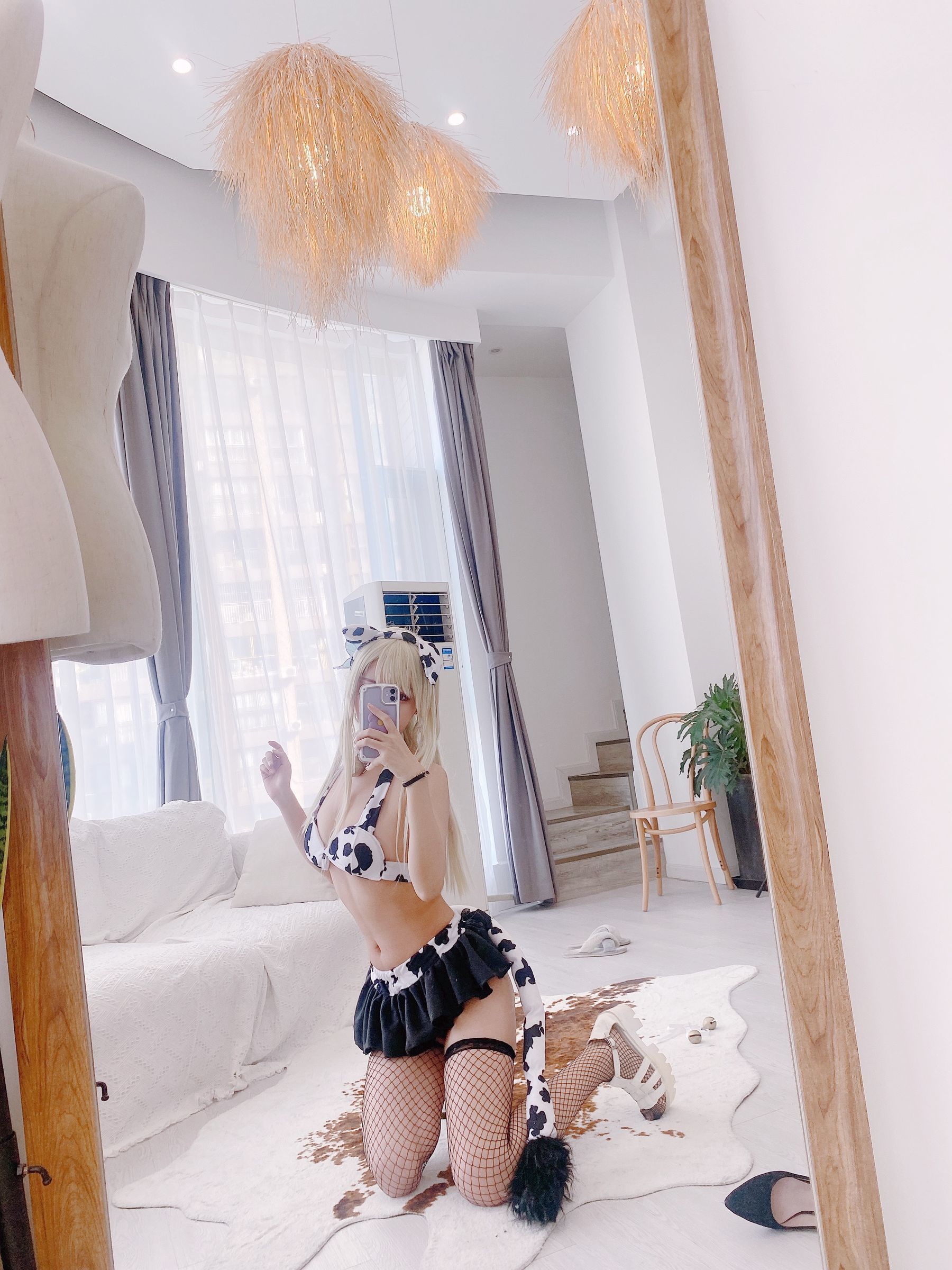 人气Coser黑川 - 星奈 奶牛-图37
