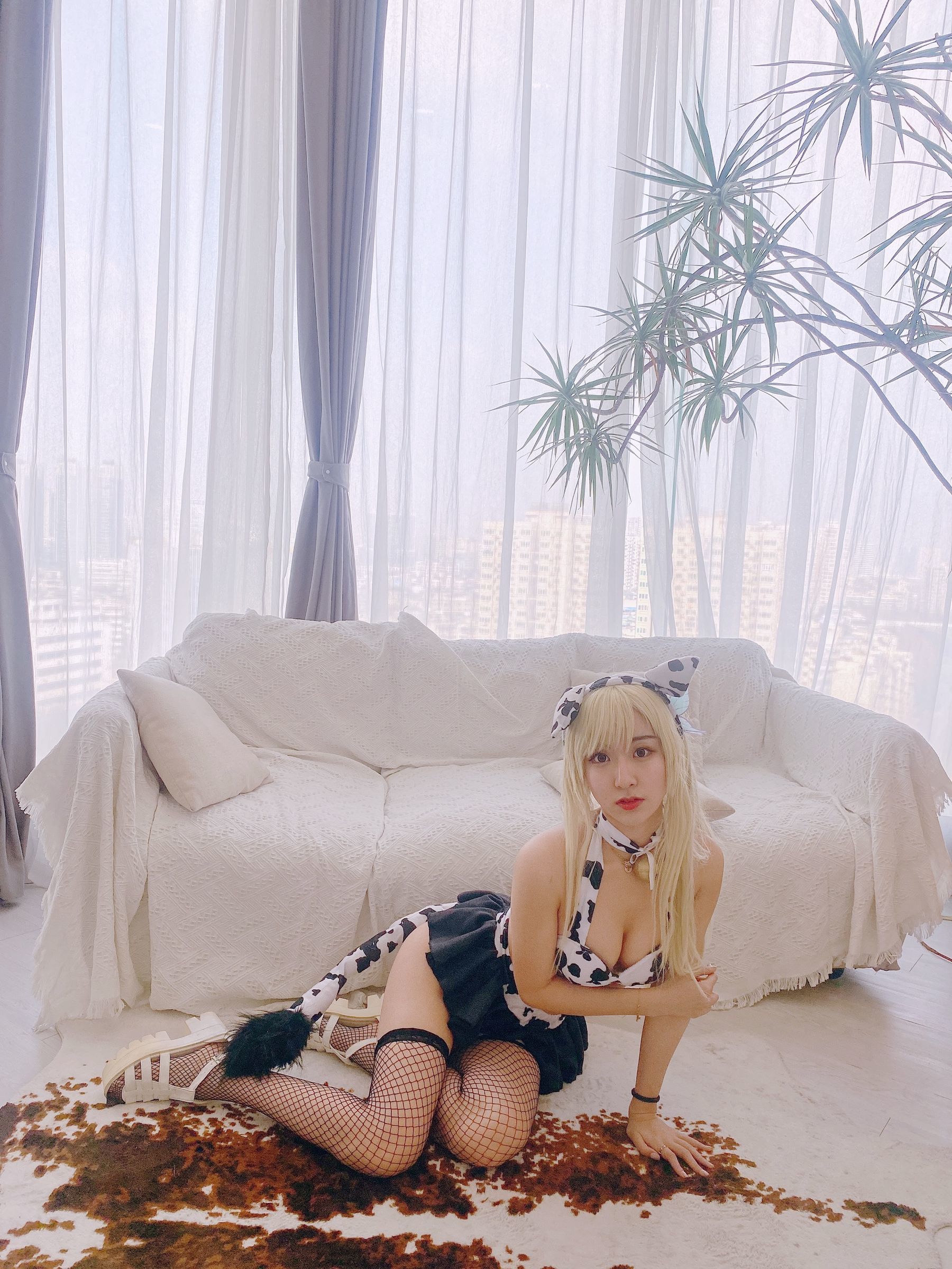人气Coser黑川 - 星奈 奶牛-图41