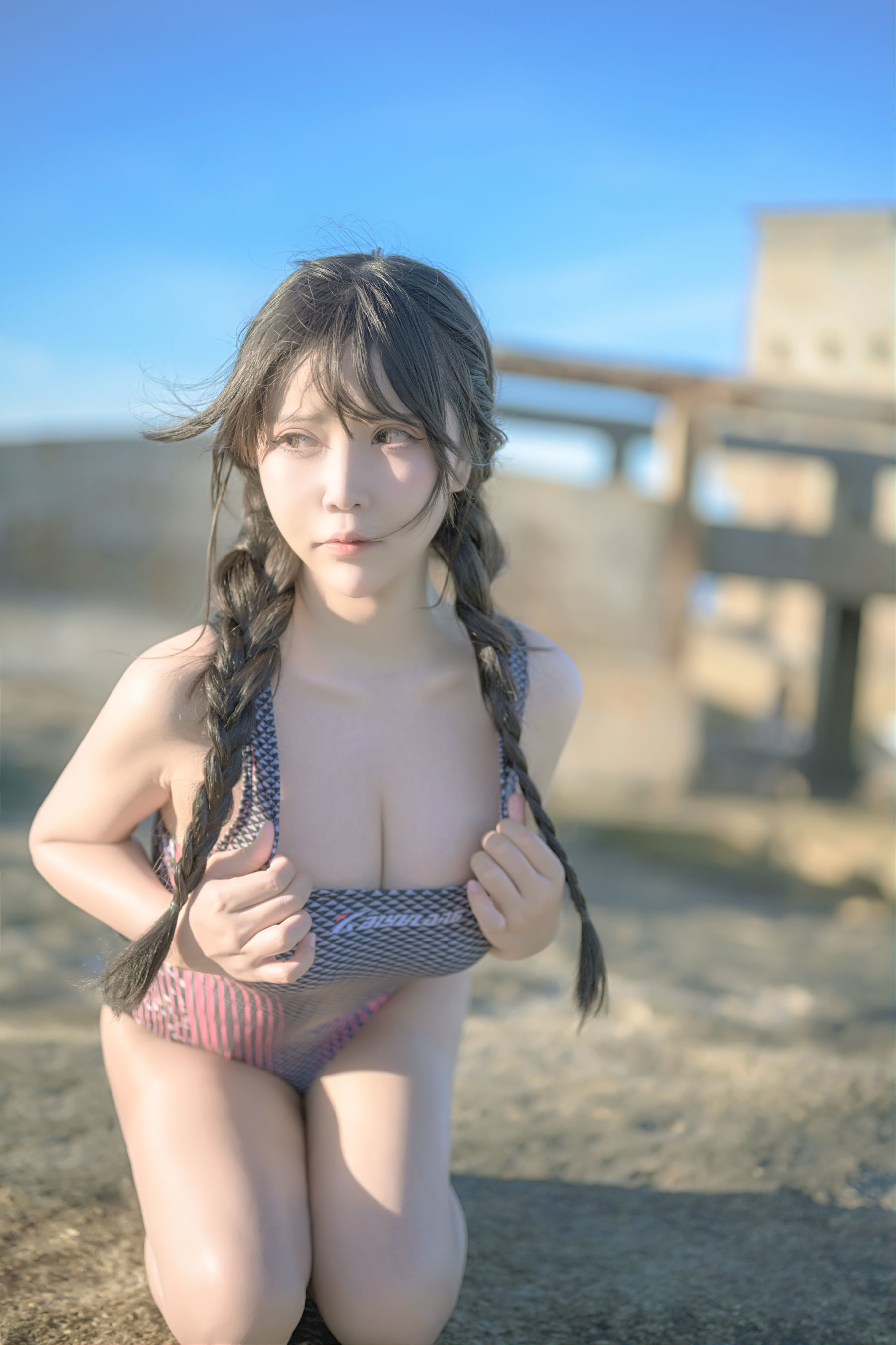 二次元妹子抱走莫子aa - 竞技泳衣-图36