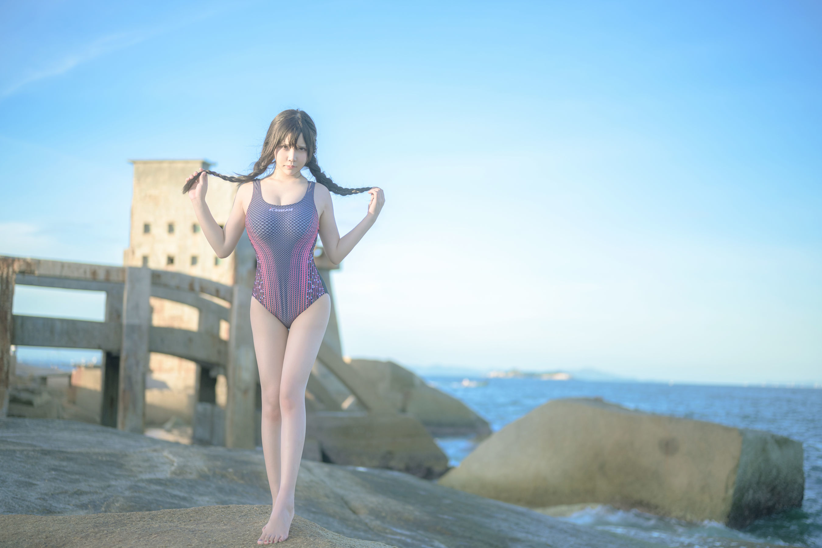 二次元妹子抱走莫子aa - 竞技泳衣-图53