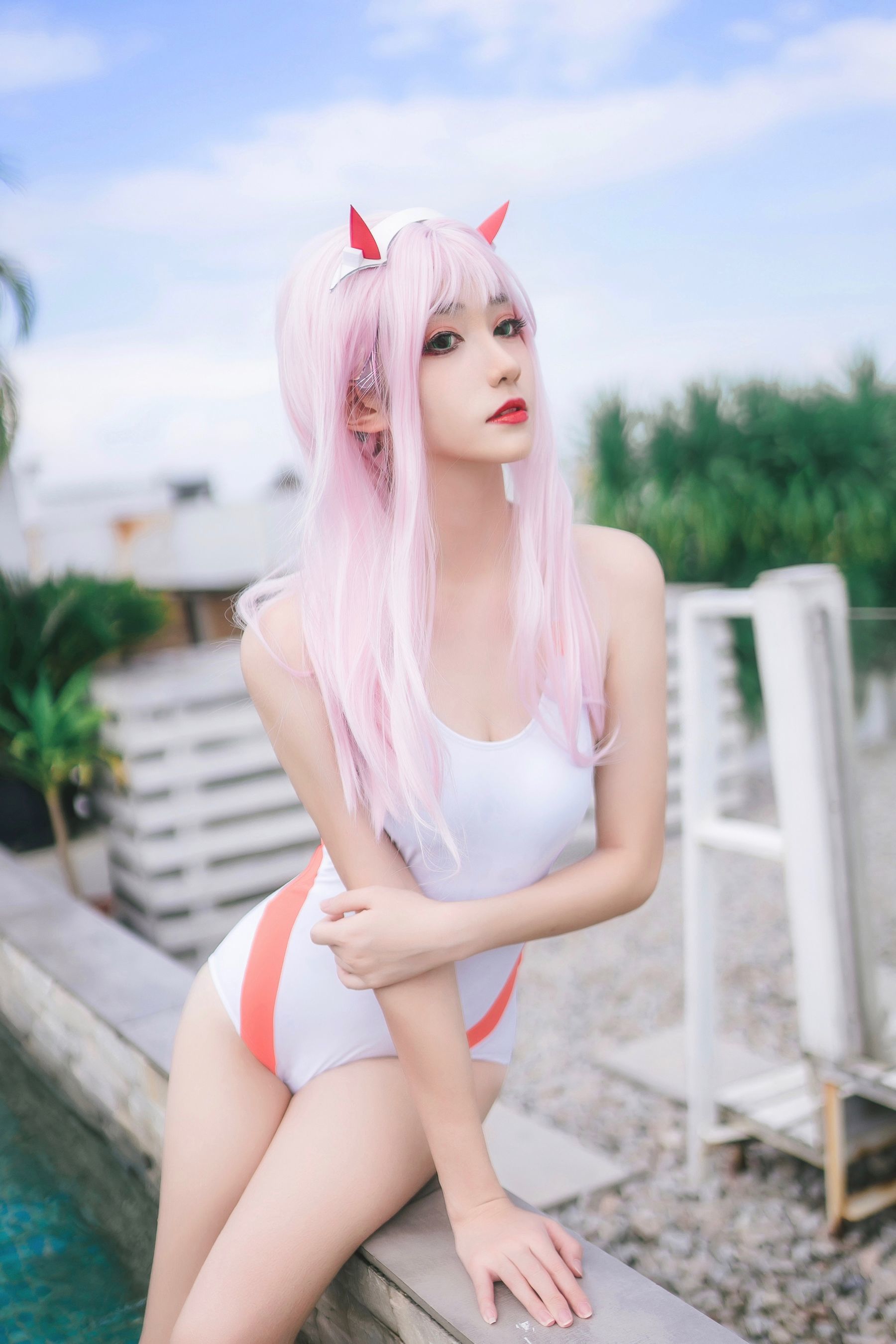 动漫博主南桃Momoko - 连体泳衣-图18