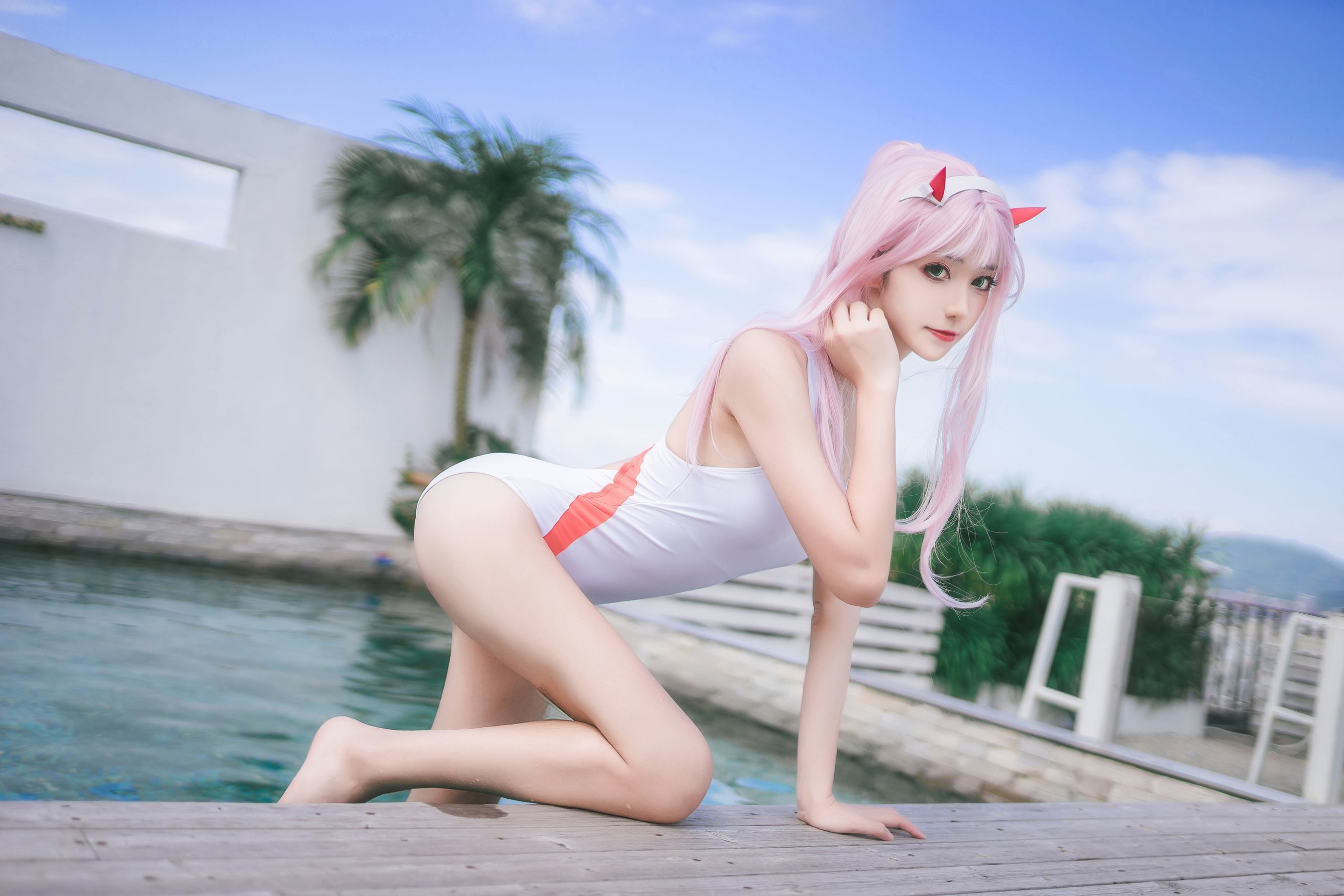 动漫博主南桃Momoko - 连体泳衣-图21