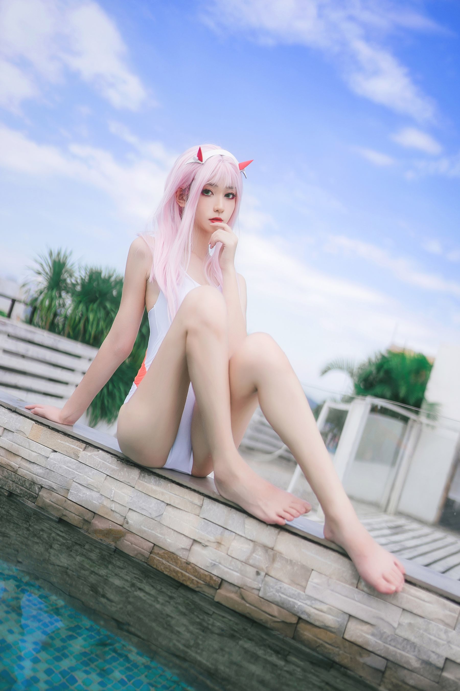 动漫博主南桃Momoko - 连体泳衣-图24