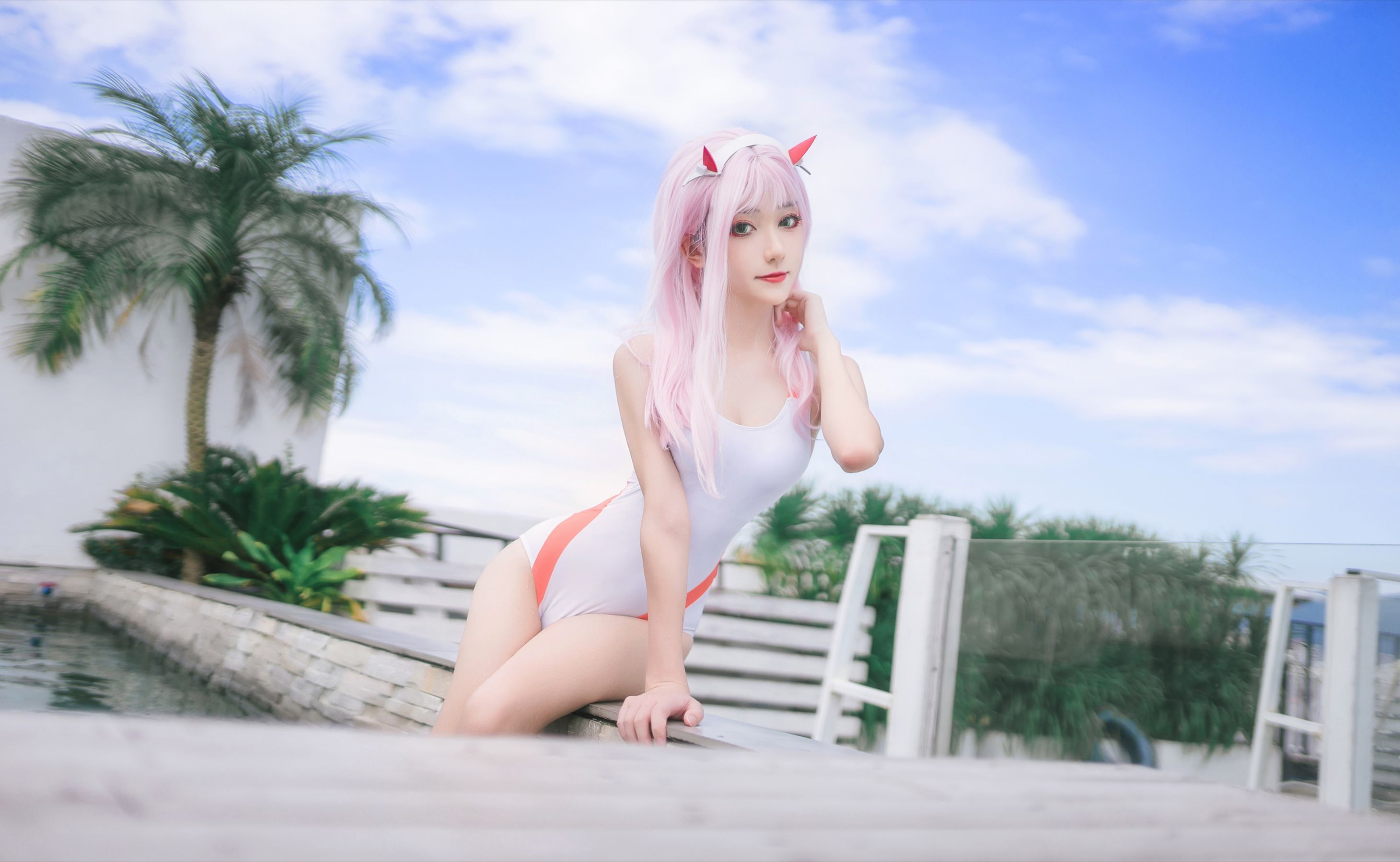 动漫博主南桃Momoko - 连体泳衣-图2