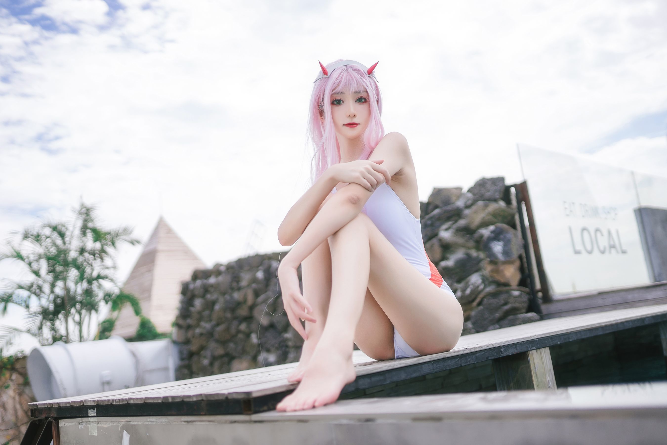 动漫博主南桃Momoko - 连体泳衣-图4