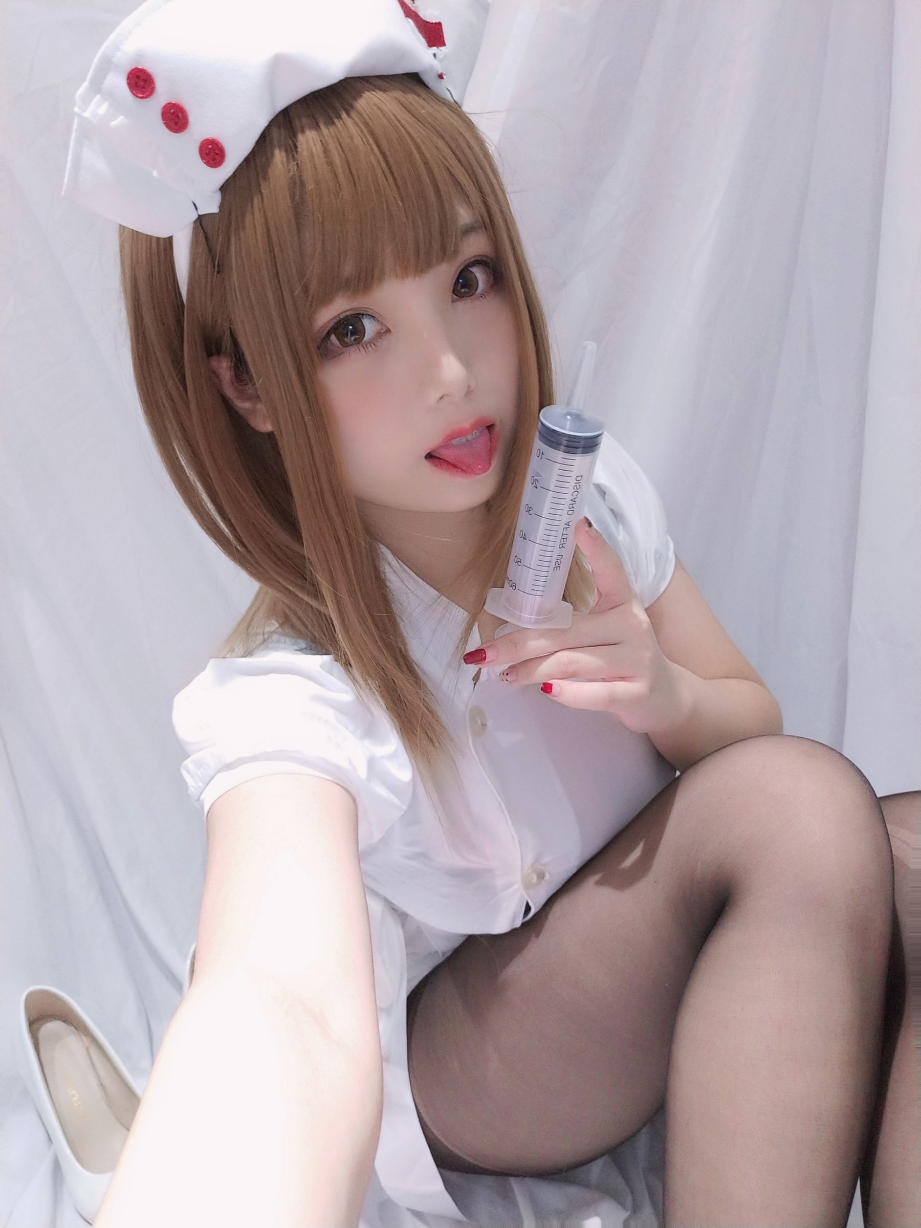 萌系小姐姐蜜汁猫裘 - 小护士-图14
