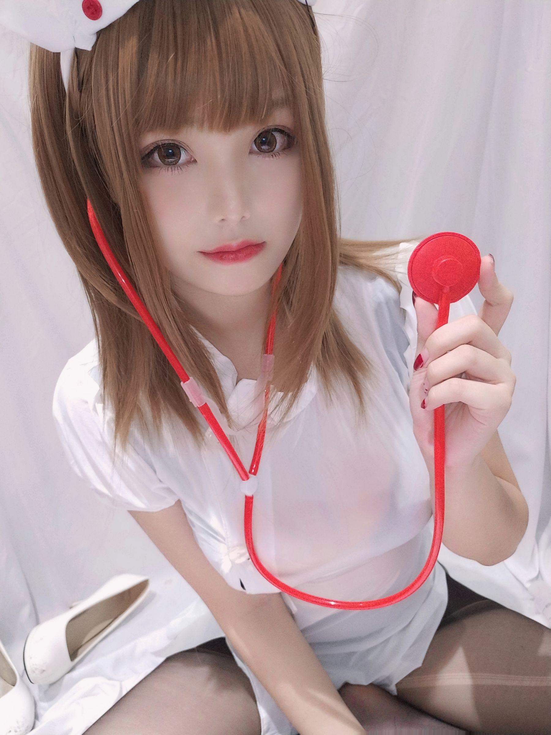 萌系小姐姐蜜汁猫裘 - 小护士-图24