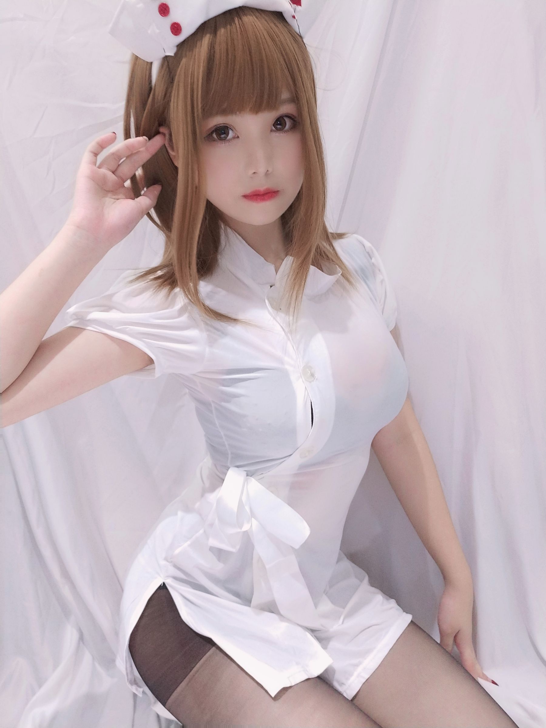 萌系小姐姐蜜汁猫裘 - 小护士-图8