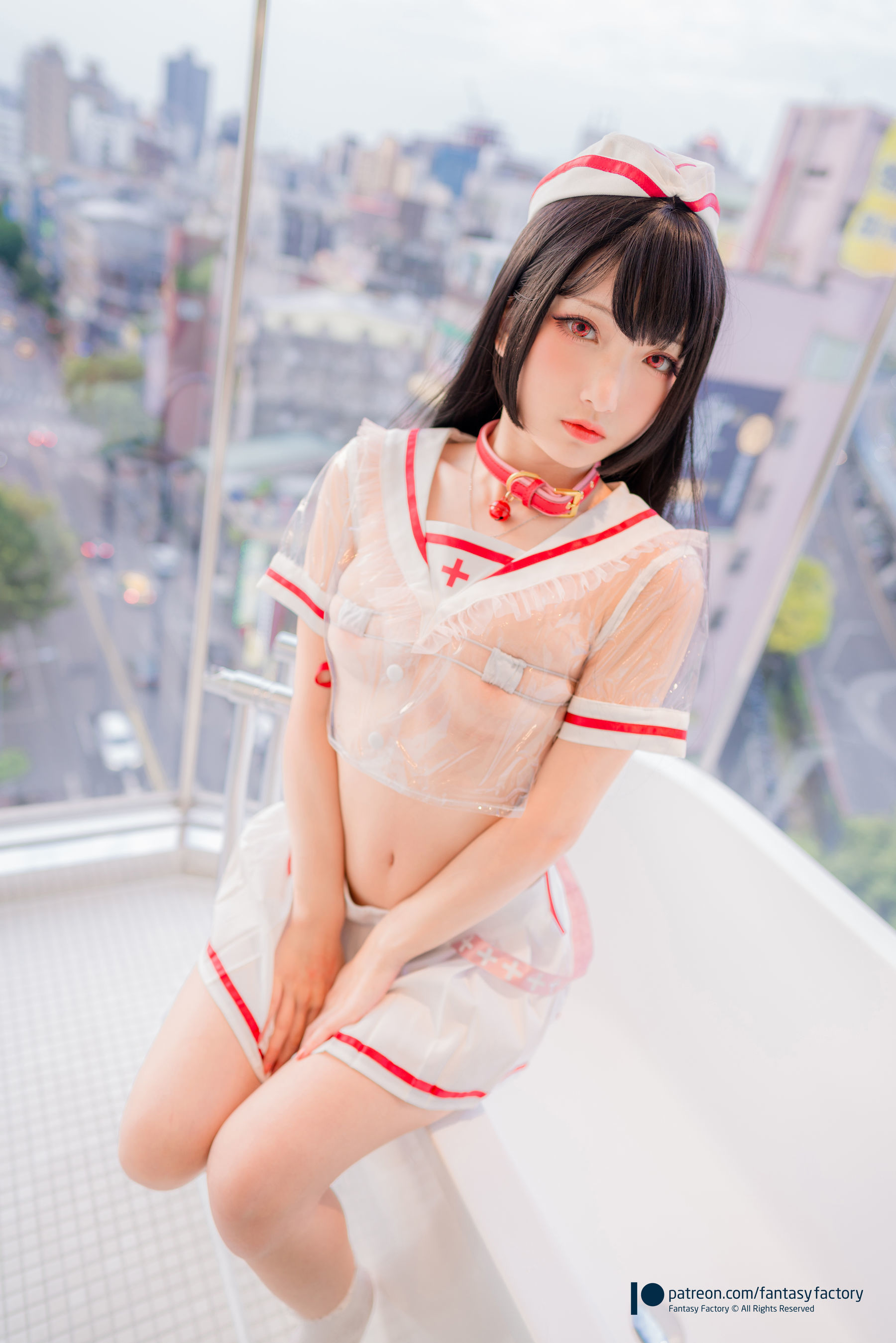 小丁 2020.04  女仆 情趣 兔耳-图48