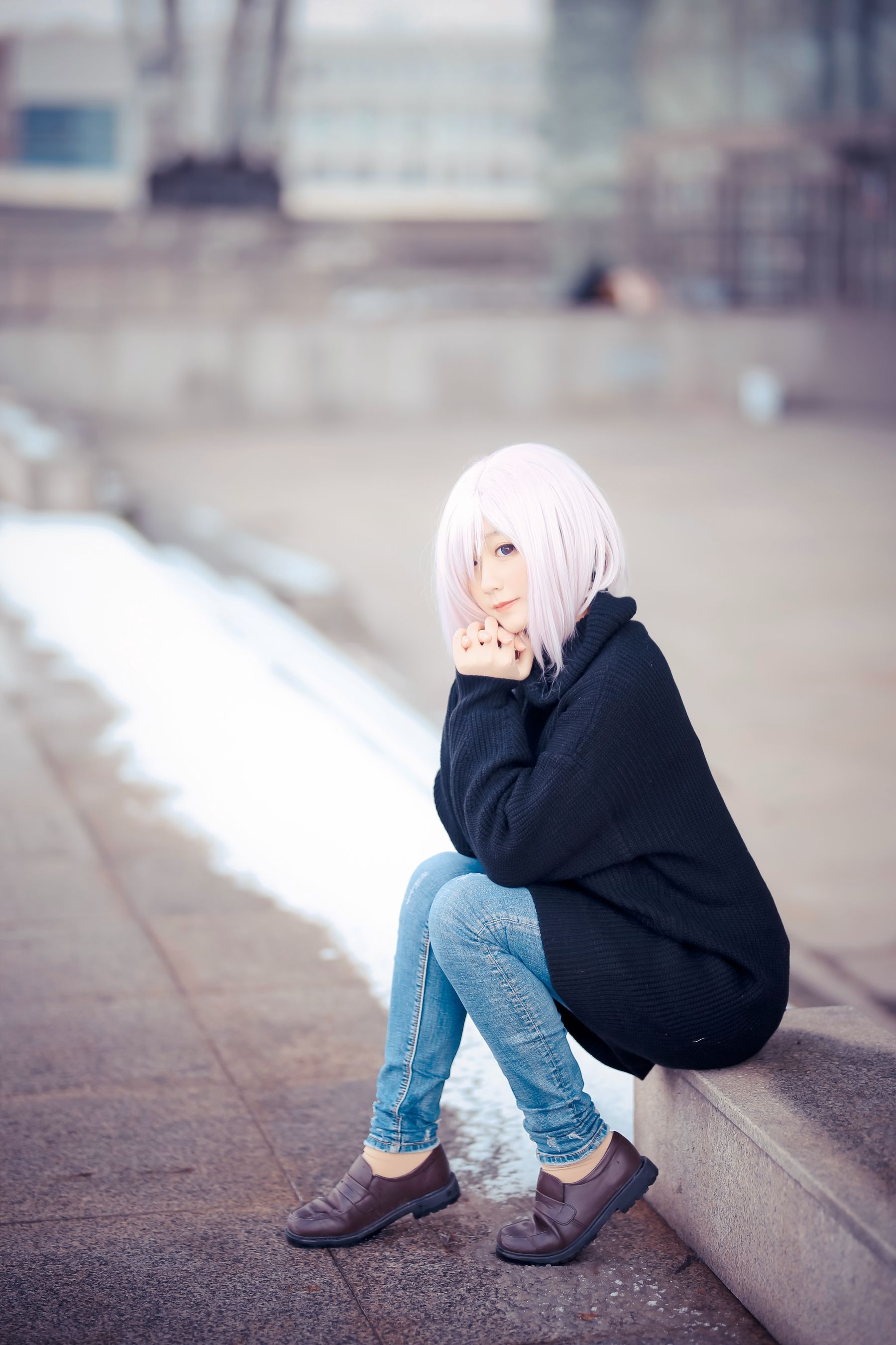 动漫博主弦音sic - 玛修 C93同人毛衣-图1