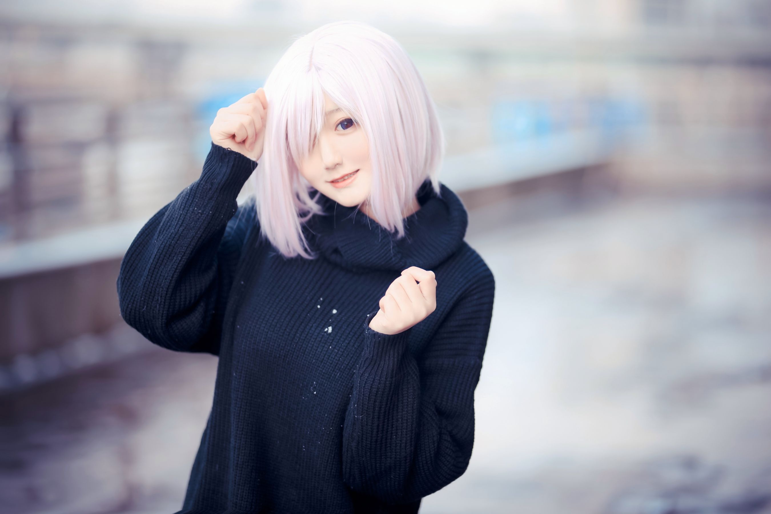 动漫博主弦音sic - 玛修 C93同人毛衣-图5