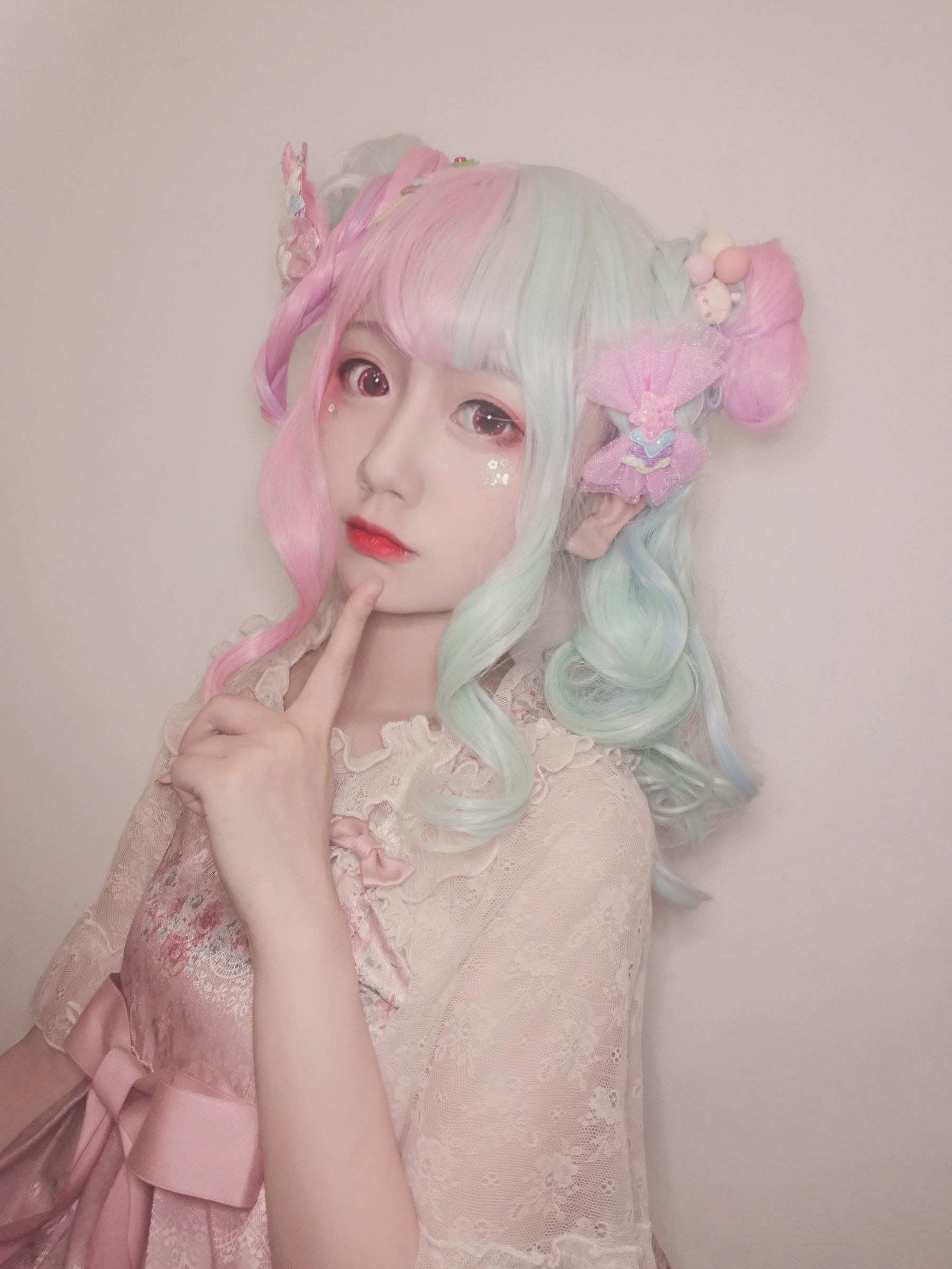 动漫博主弦音sic - lolita草莓薄荷冰淇淋-图2
